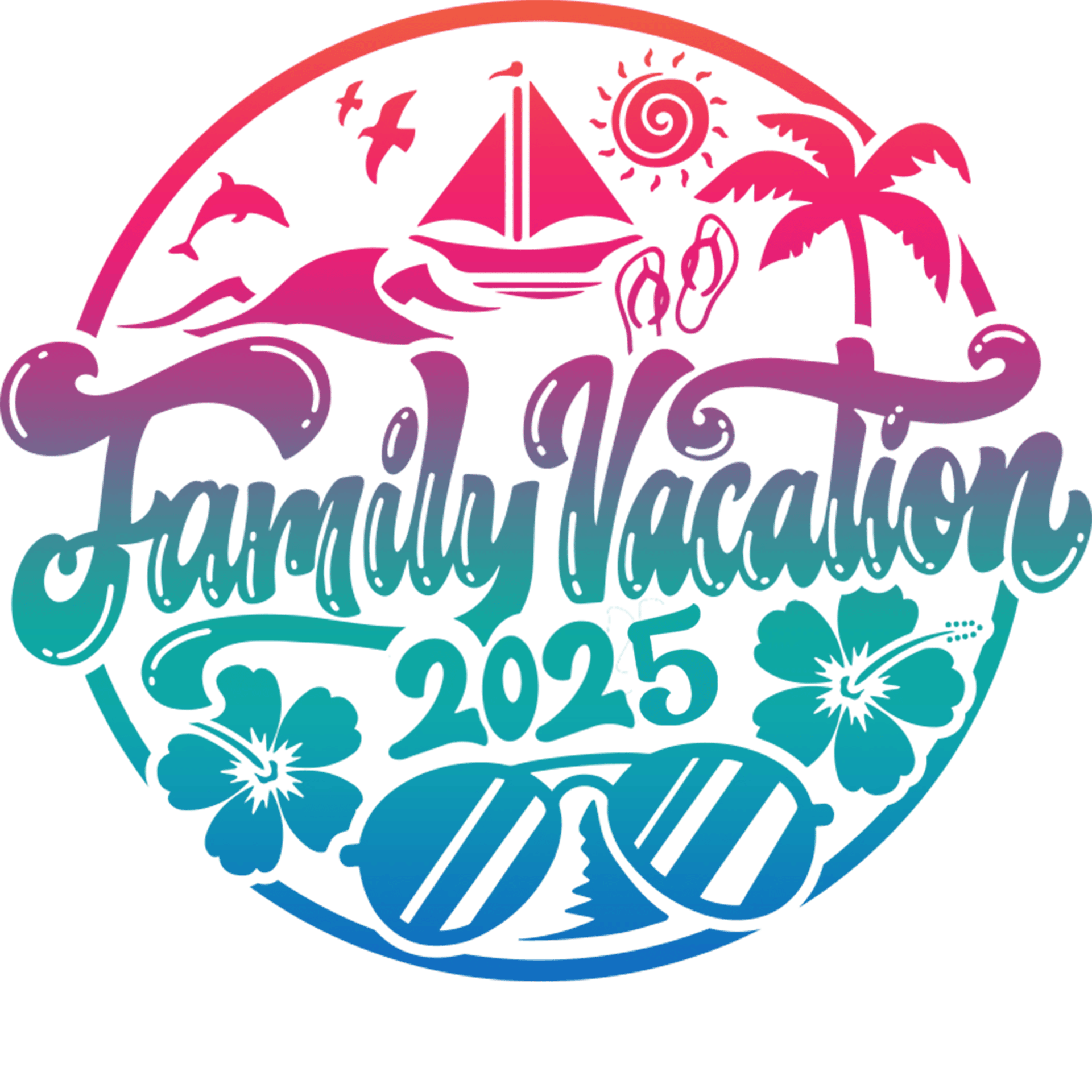 2025 Matching Family Vacation Design - DTF Ready To Press