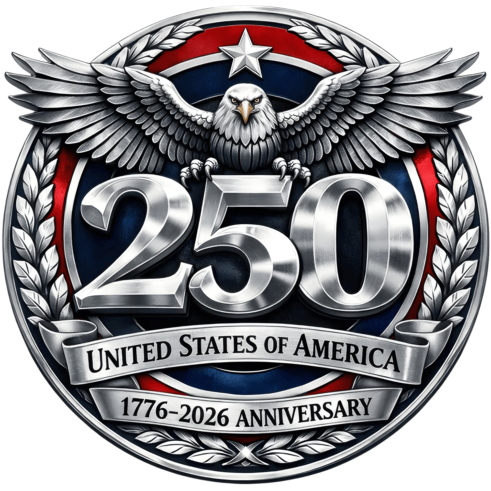 250th Anniversary USA Badge Design - DTF Ready To Press