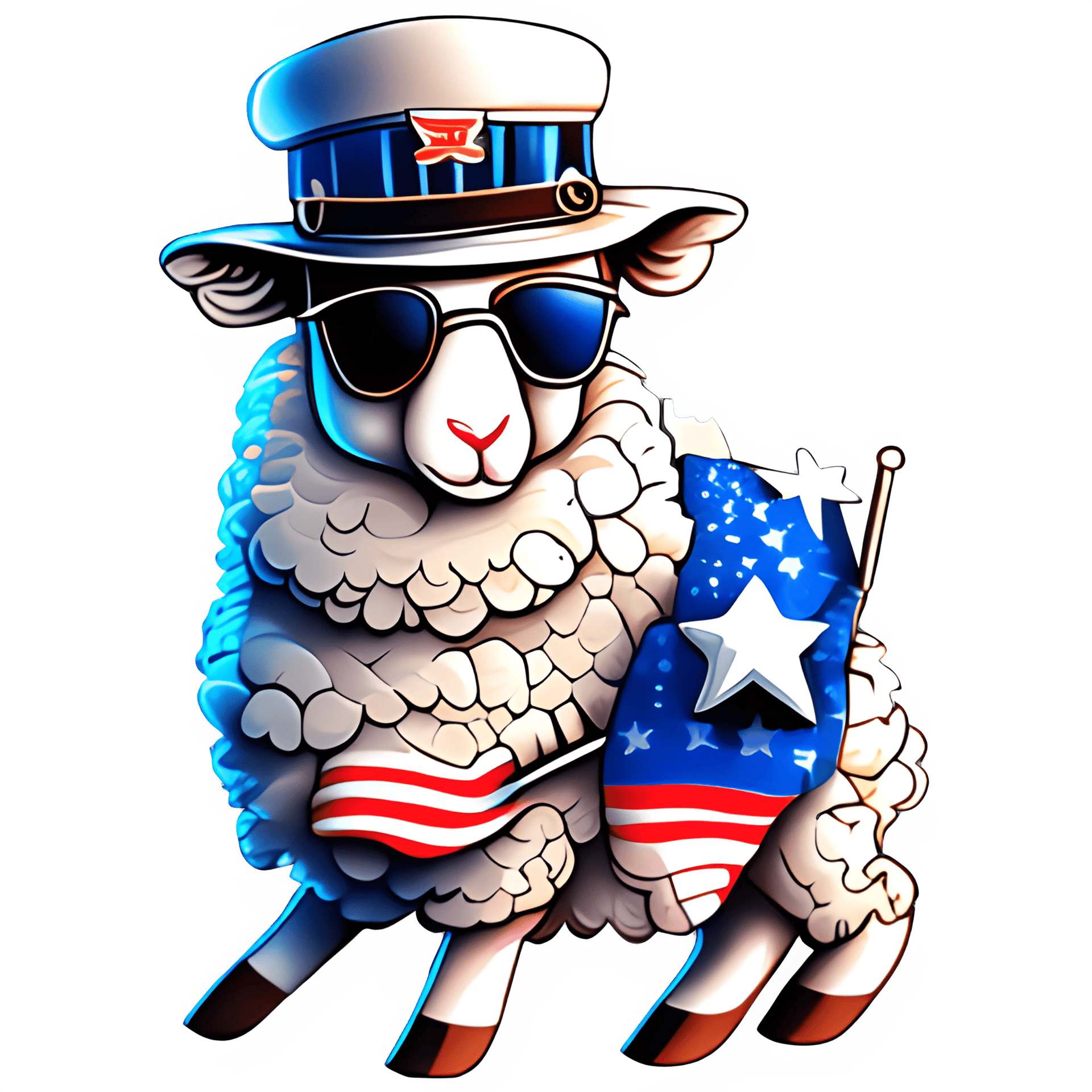 4th Of July Animal Design - DTF Ready To Press