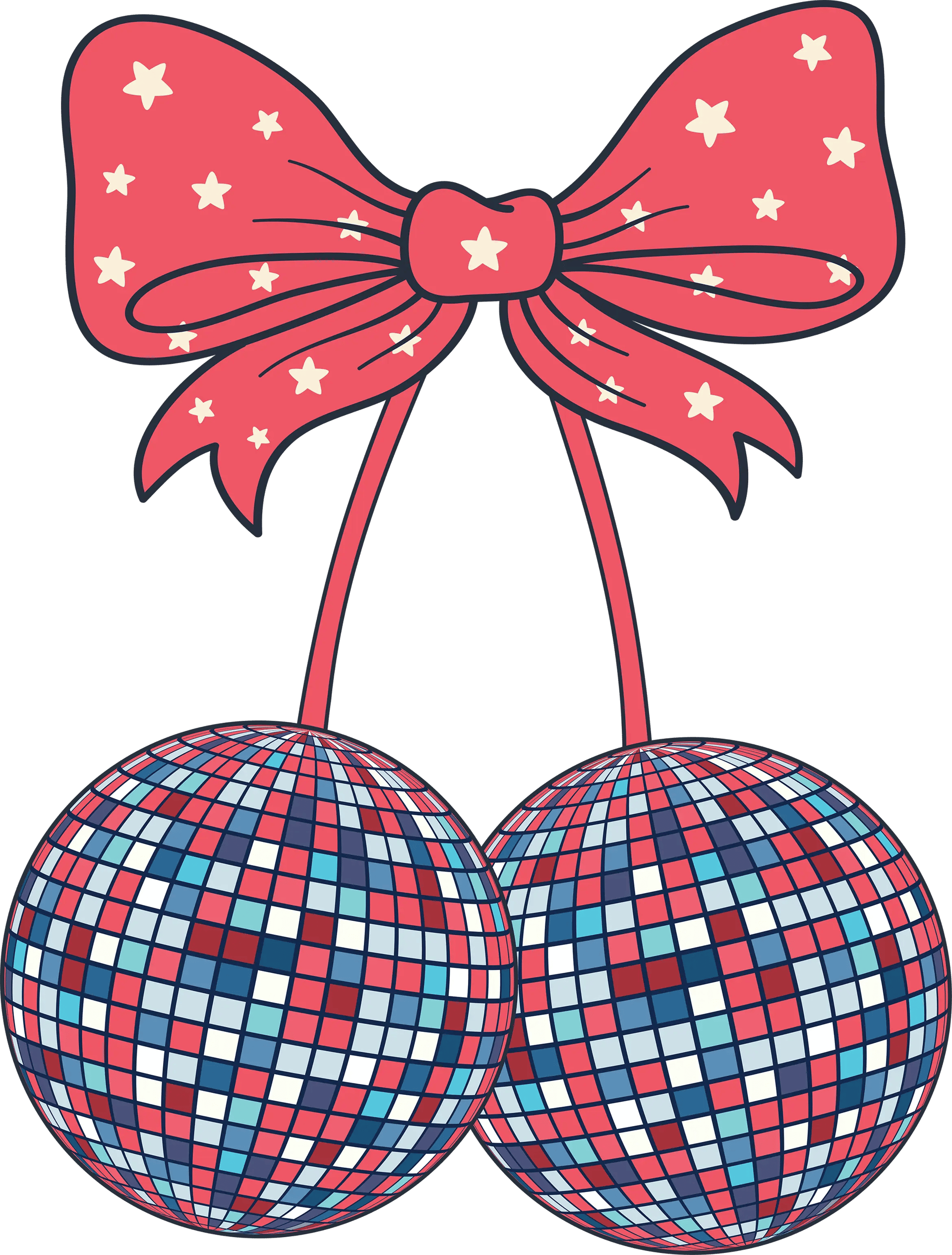 4th Of July Discoball Design - DTF Ready To Press