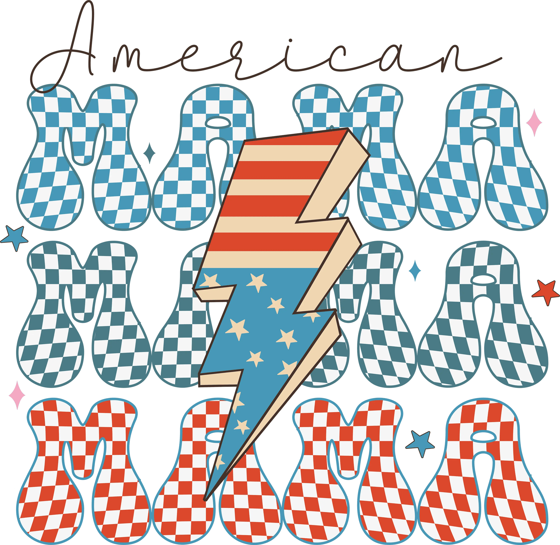 American Mama Design - DTF Ready To Press