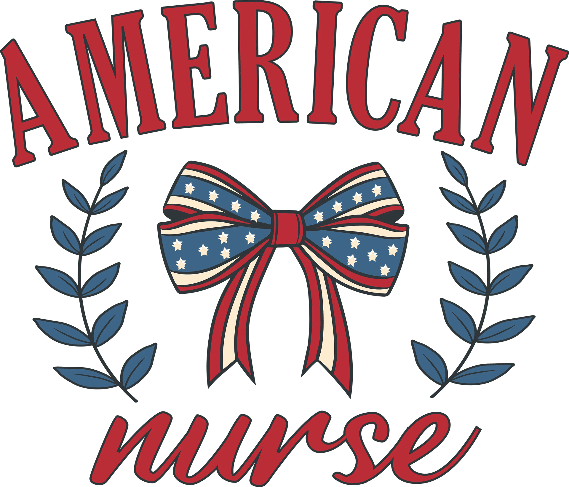 American Nurse Design - DTF Ready To Press