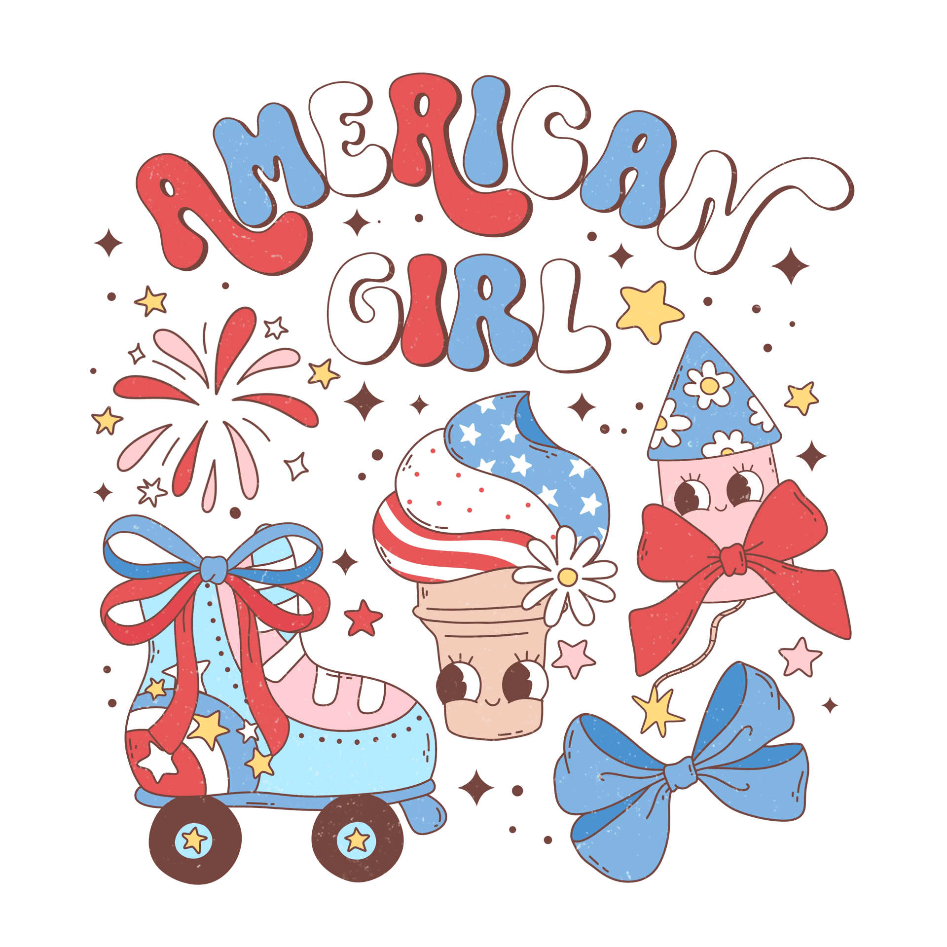 American Girl Design DTF - Ready to Press