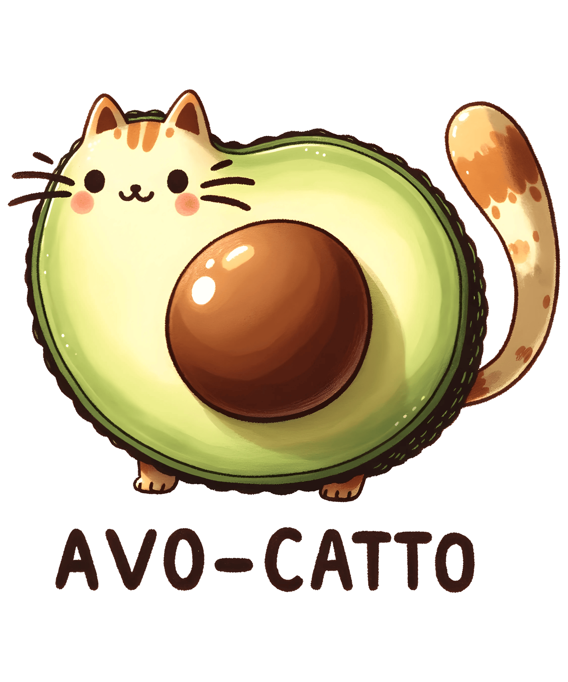 Avo-Catto Design - DTF Ready To Press