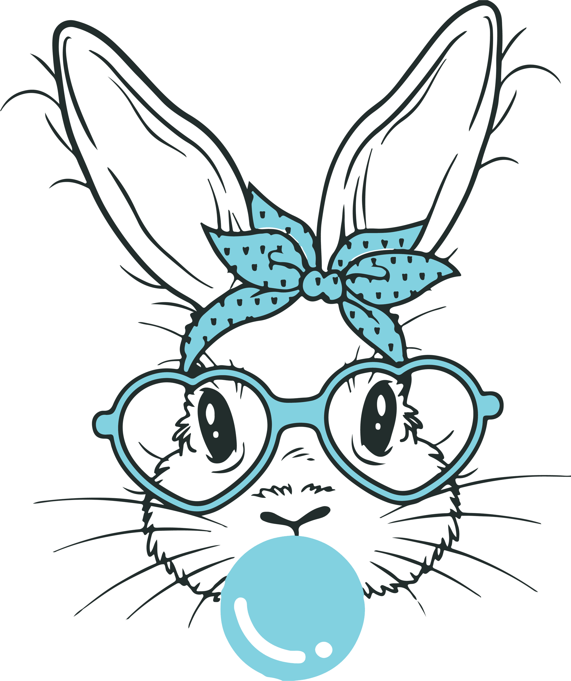 Baby Bunny Easter Design - DTF Ready To Press