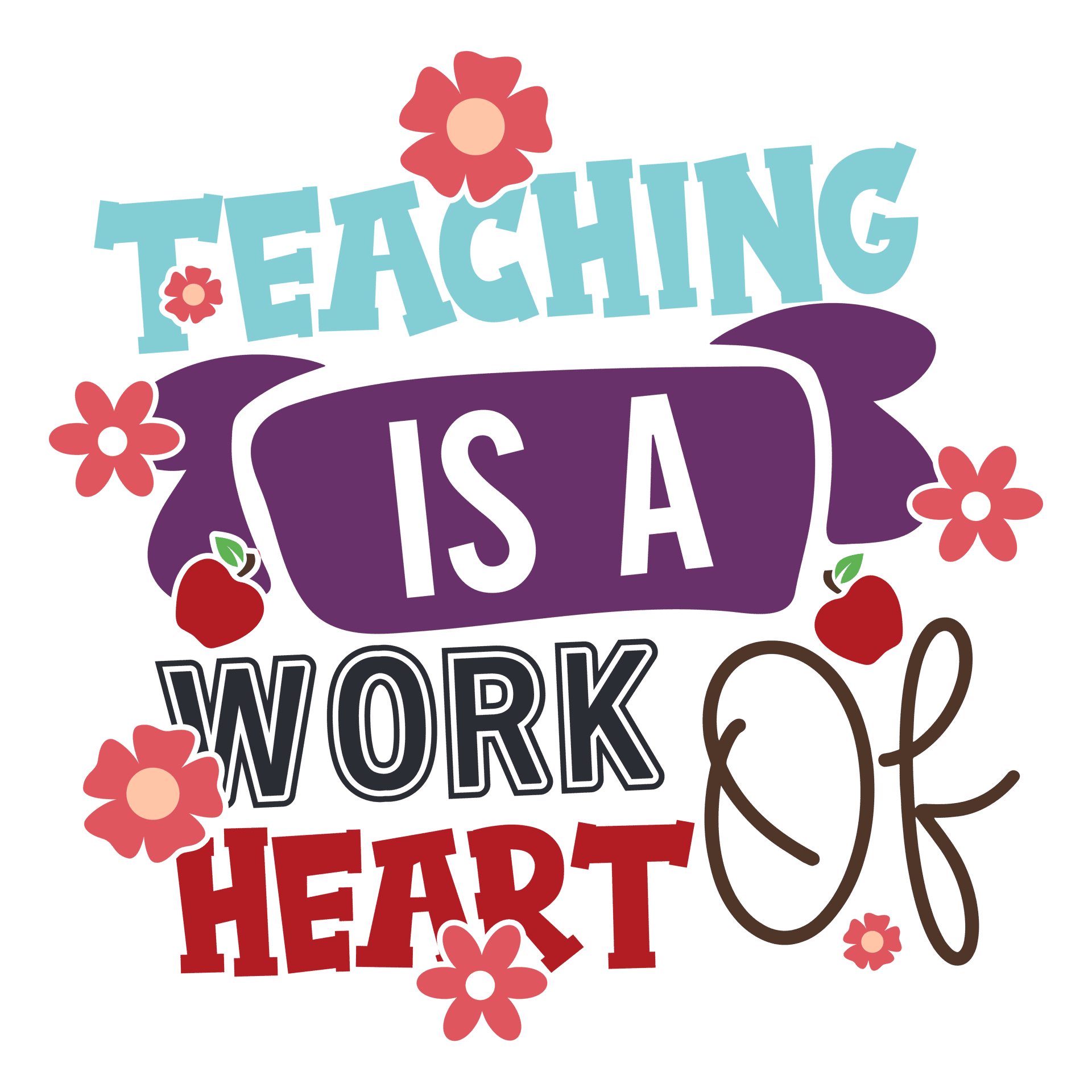 Back To School Teacher Design - DTF Ready To Press