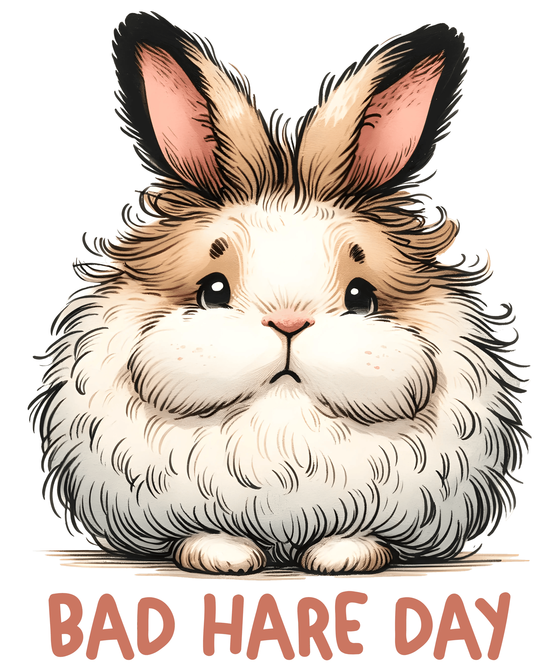 Bad Hare Day Design - DTF Ready To Press
