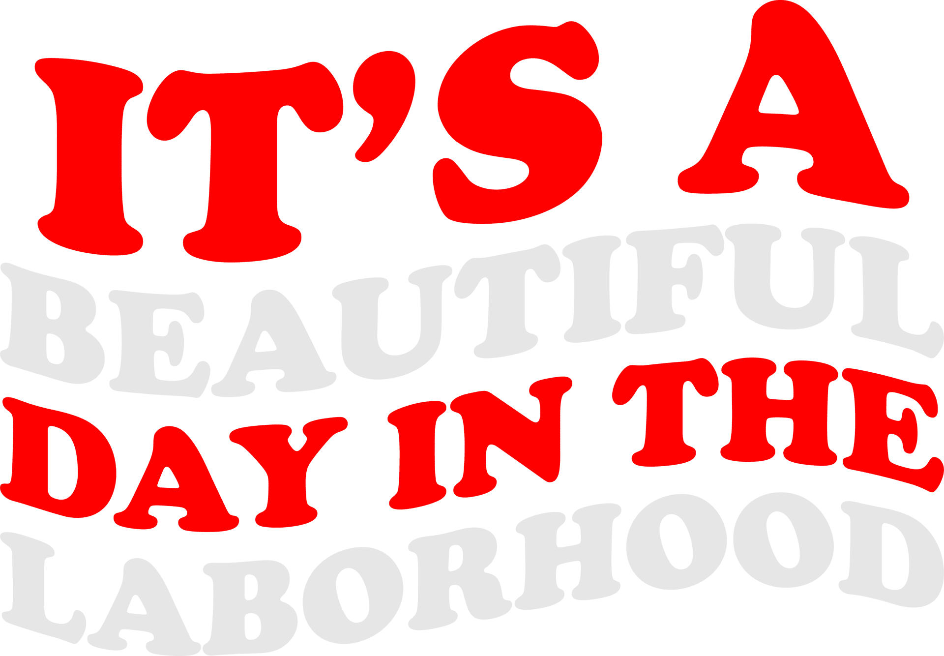 Beautiful Day DTF Hood Style Transfer