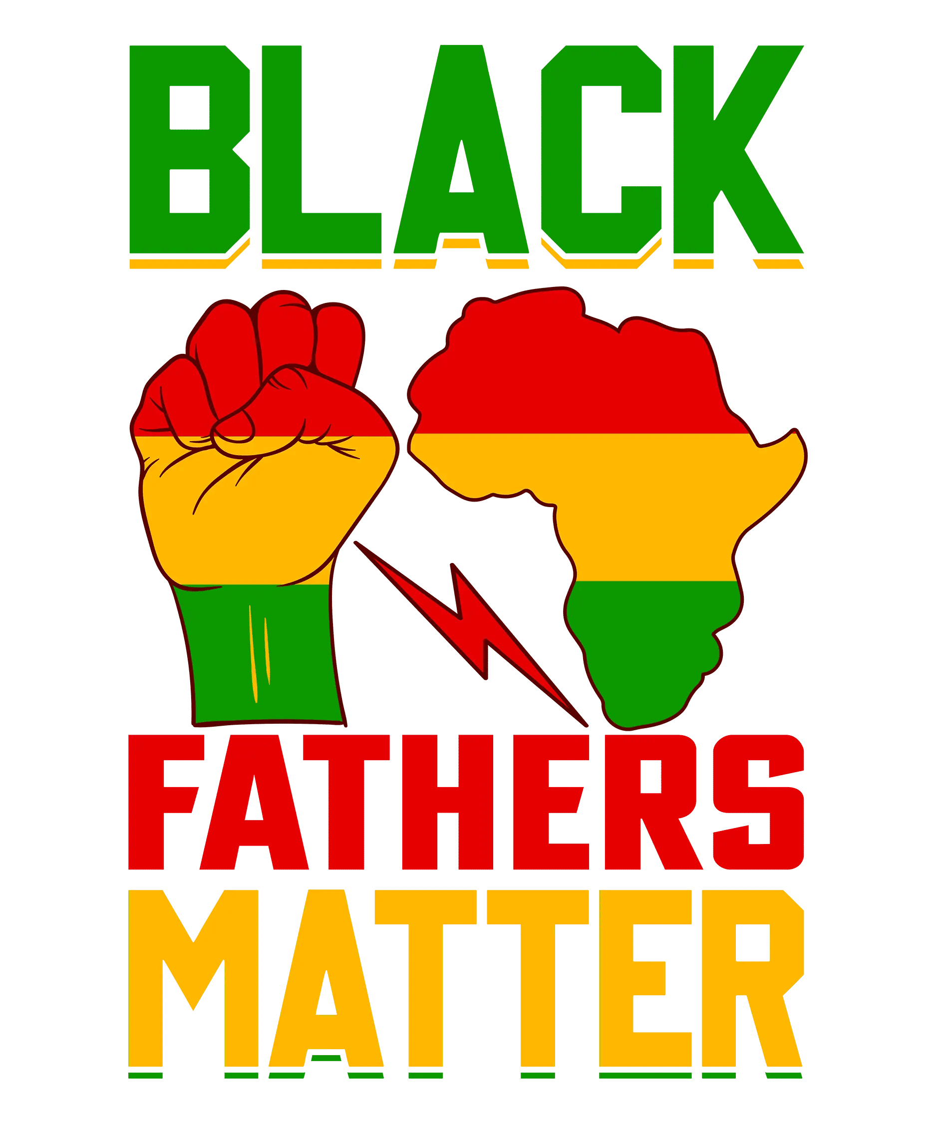 Black Fathers Matter Design - DTF Ready To Press