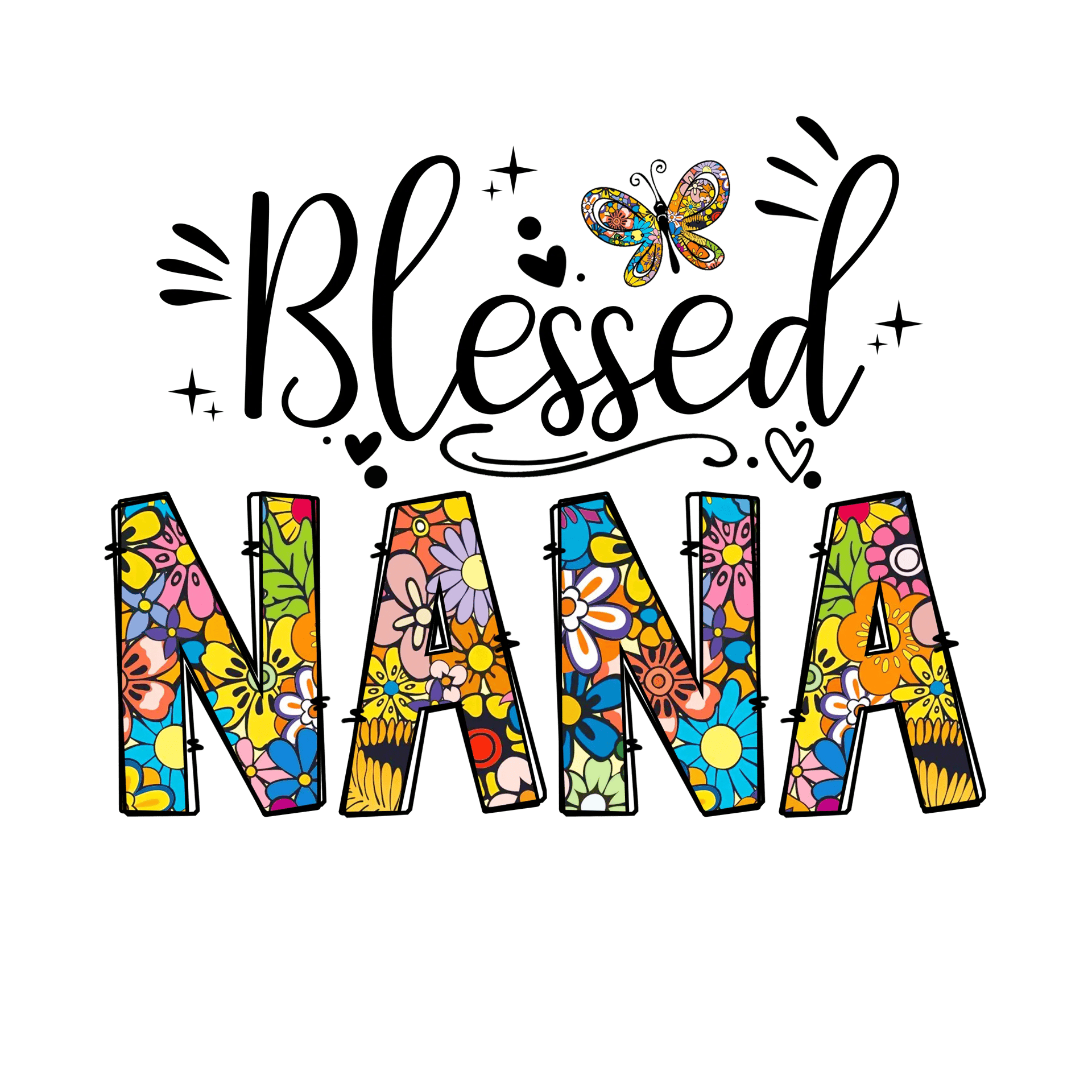 Blessed Nana Design - DTF Ready To Press