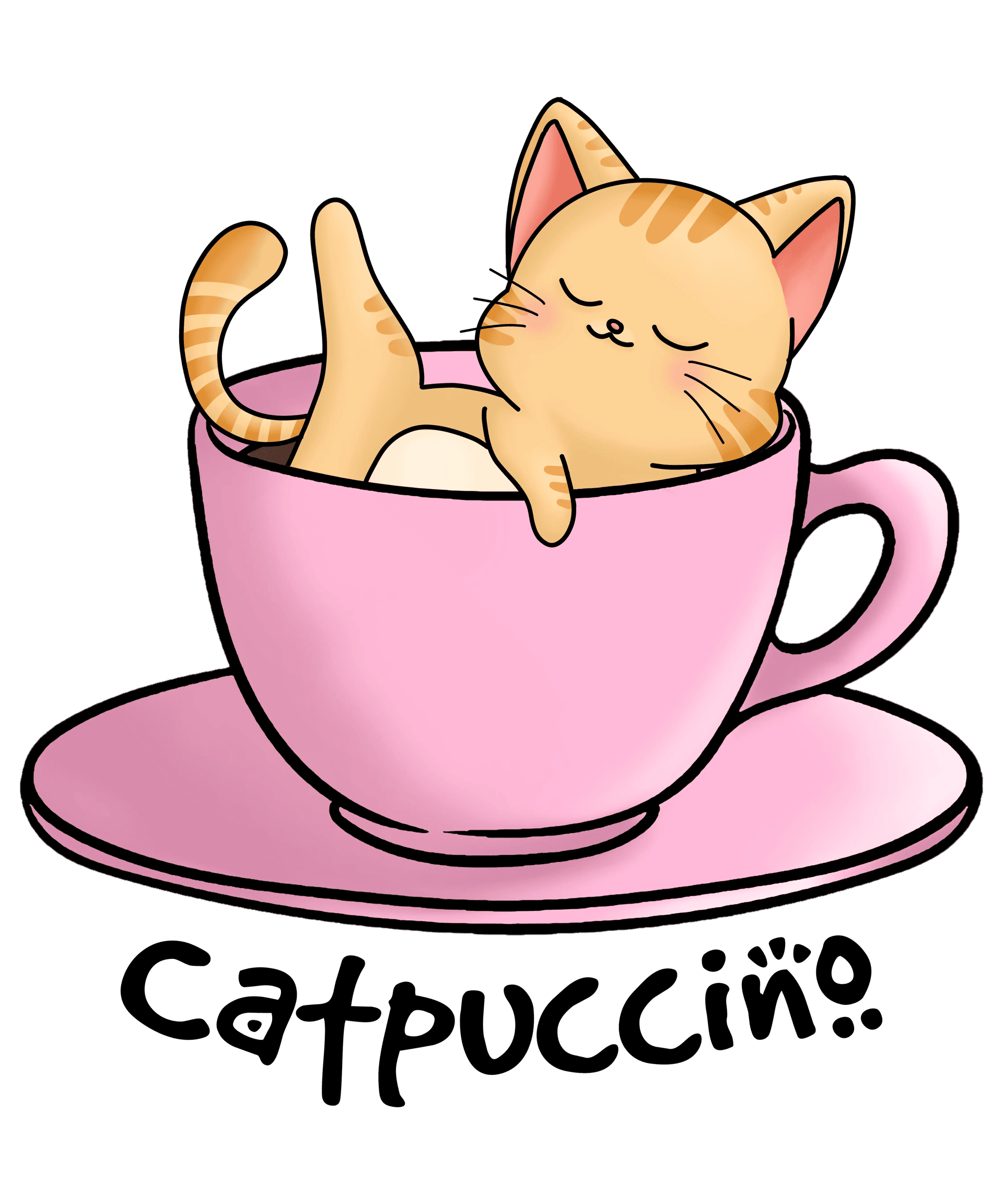 Catpuccino Design - DTF Ready To Press
