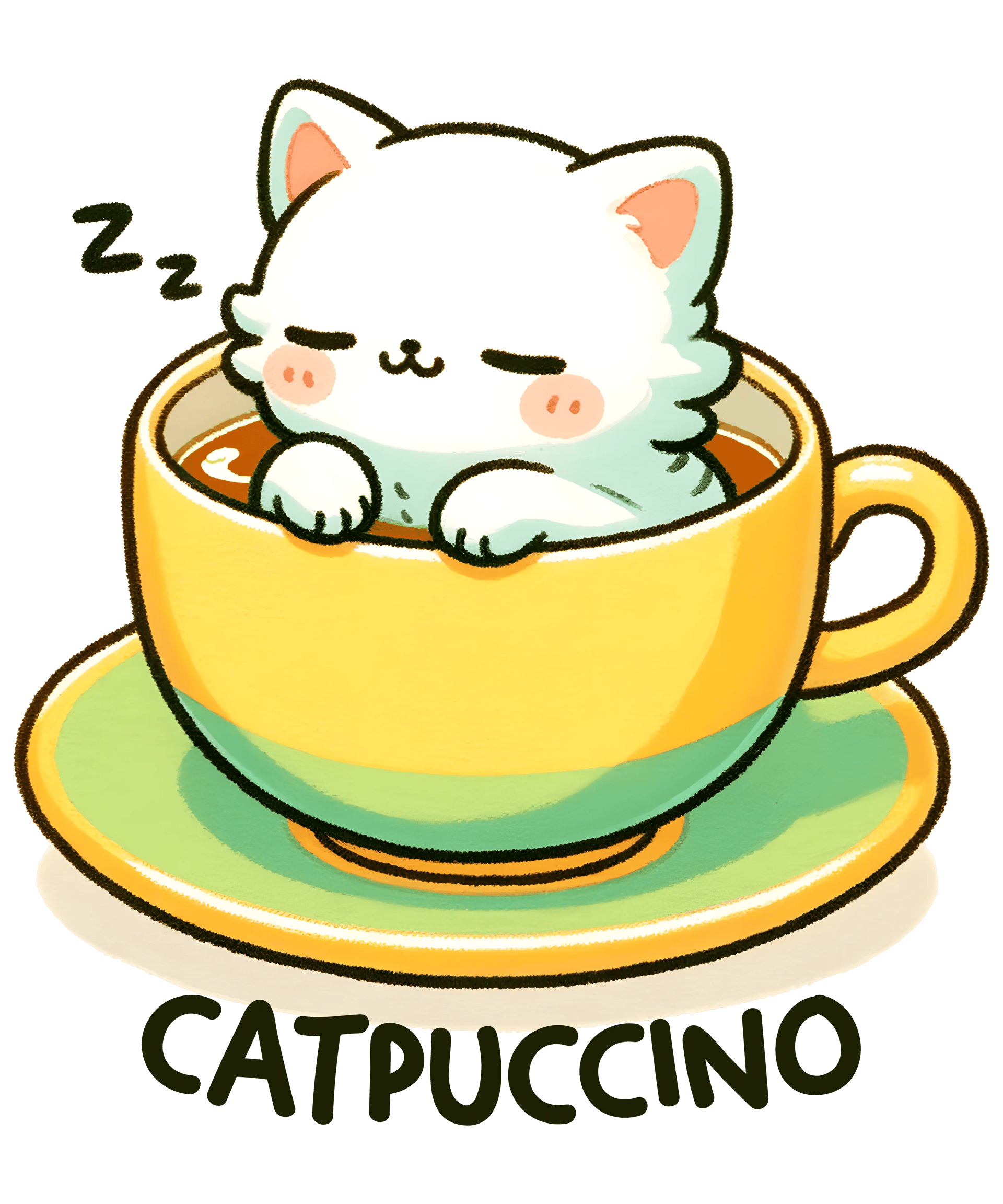 Catpuccino Design - DTF Ready To Press