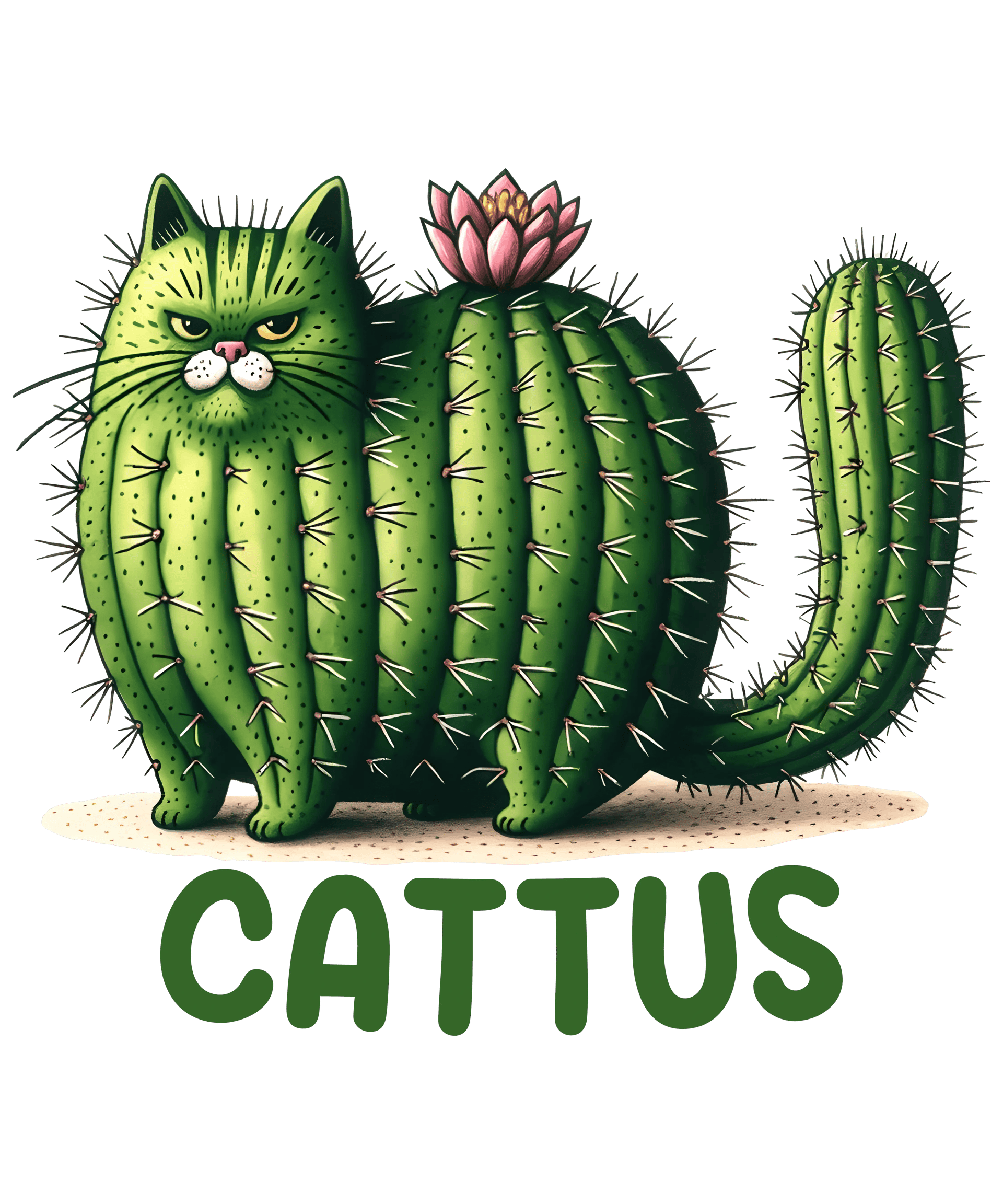 Cattus Cute Cat Design - DTF Ready To Press