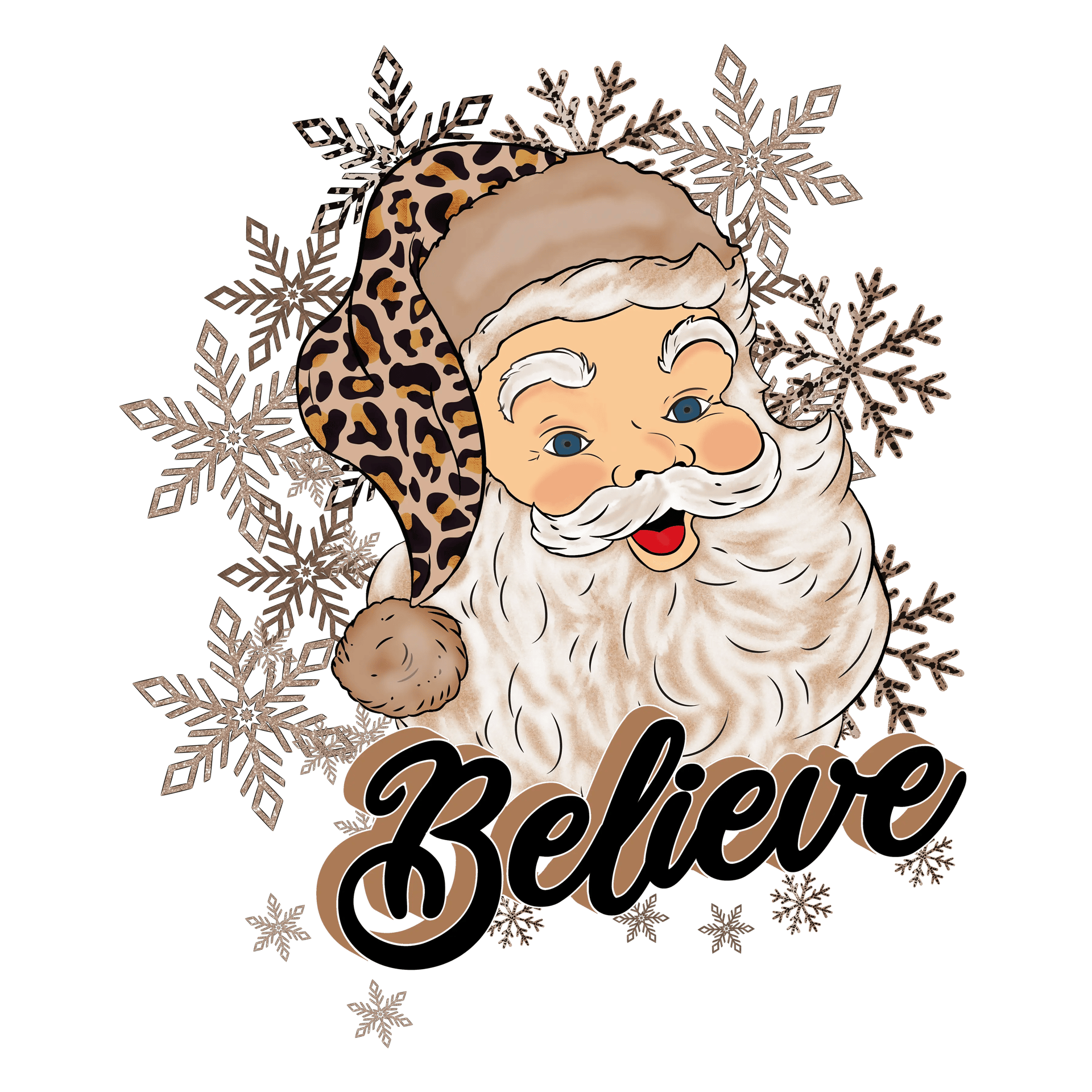 Christmas Believe Design - DTF Ready To Press