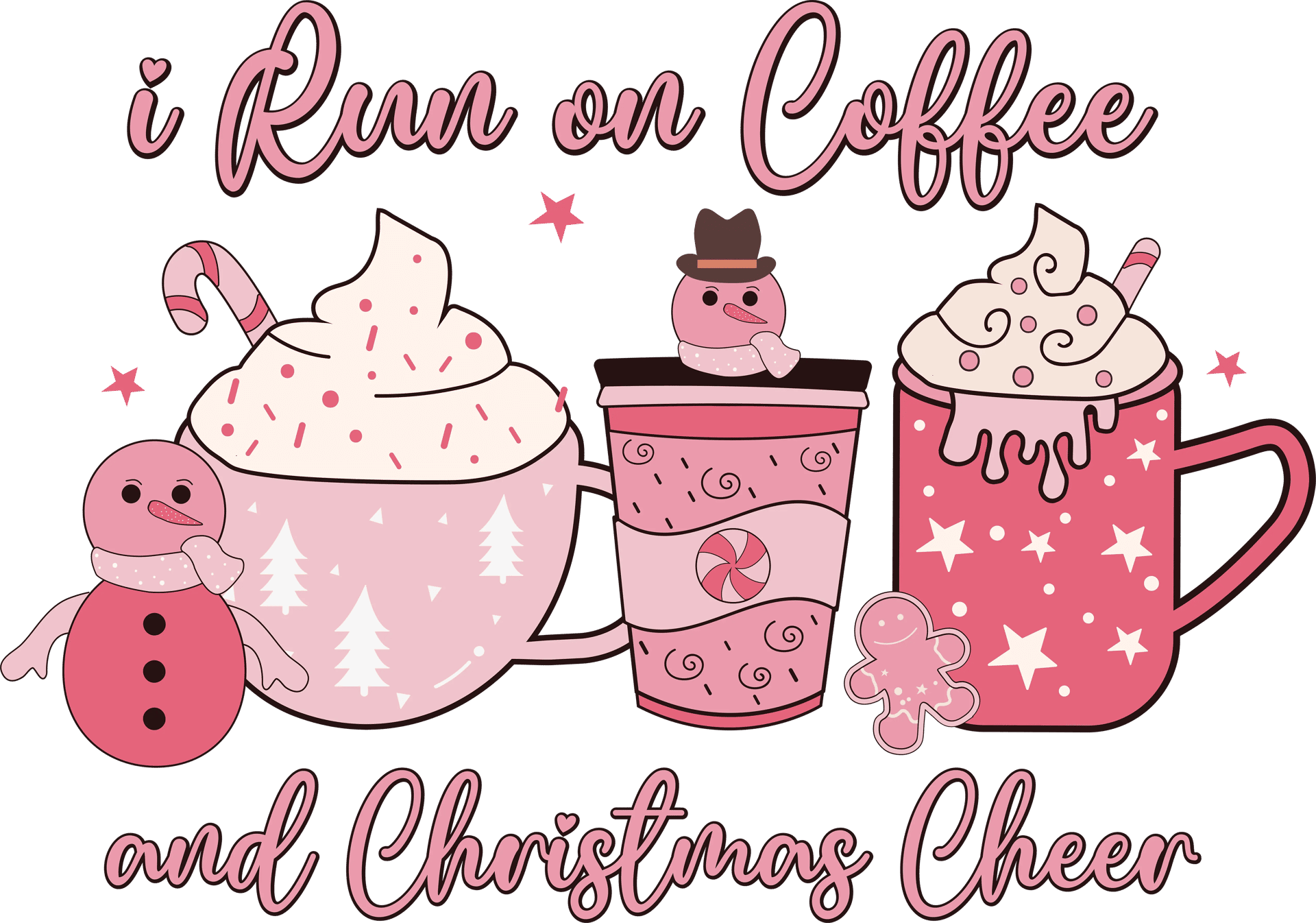 Christmas Cheer Design - DTF Ready To Press