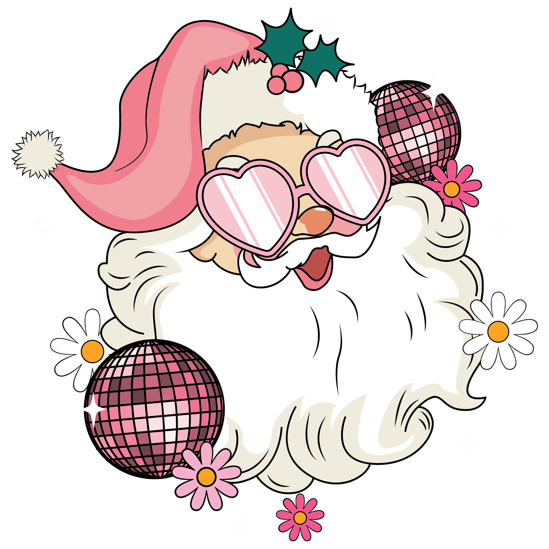 Christmas Sweet Santa Design - DTF Ready To Press