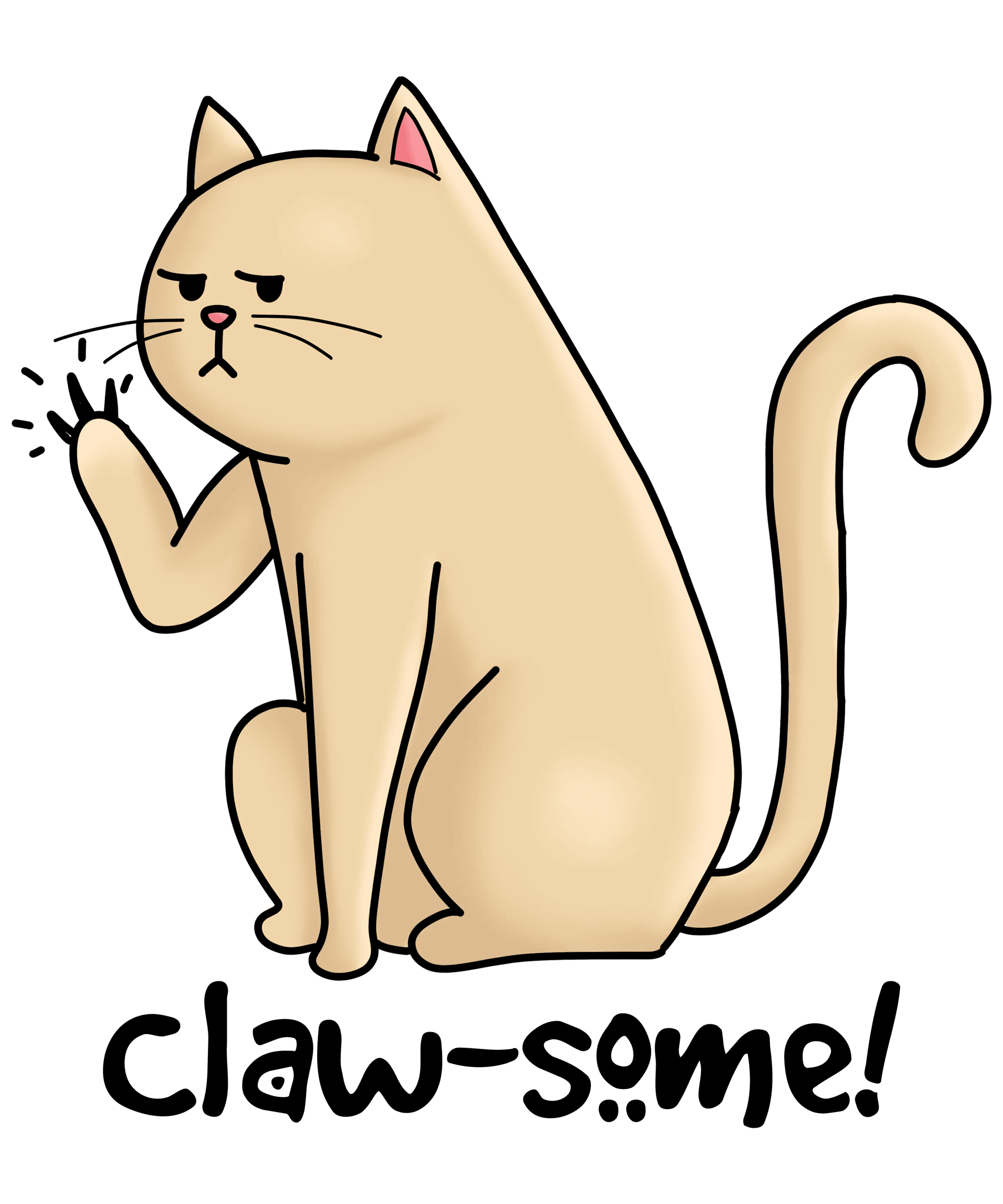 Claw-Some Funny Cat Design - DTF Ready To Press
