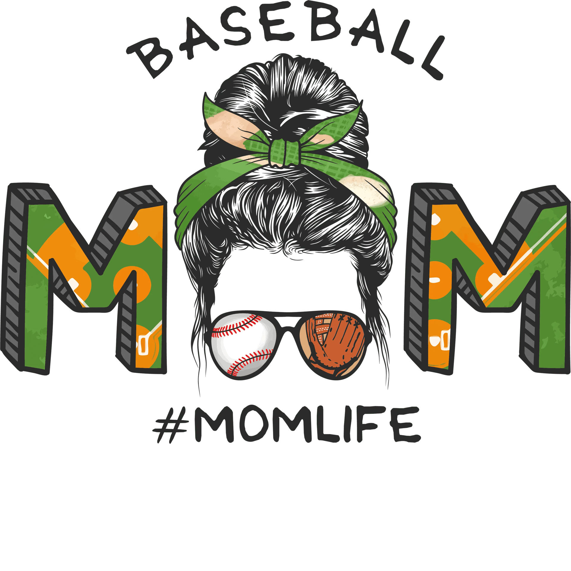 Cool Baseball Mom Design - DTF Ready To Press
