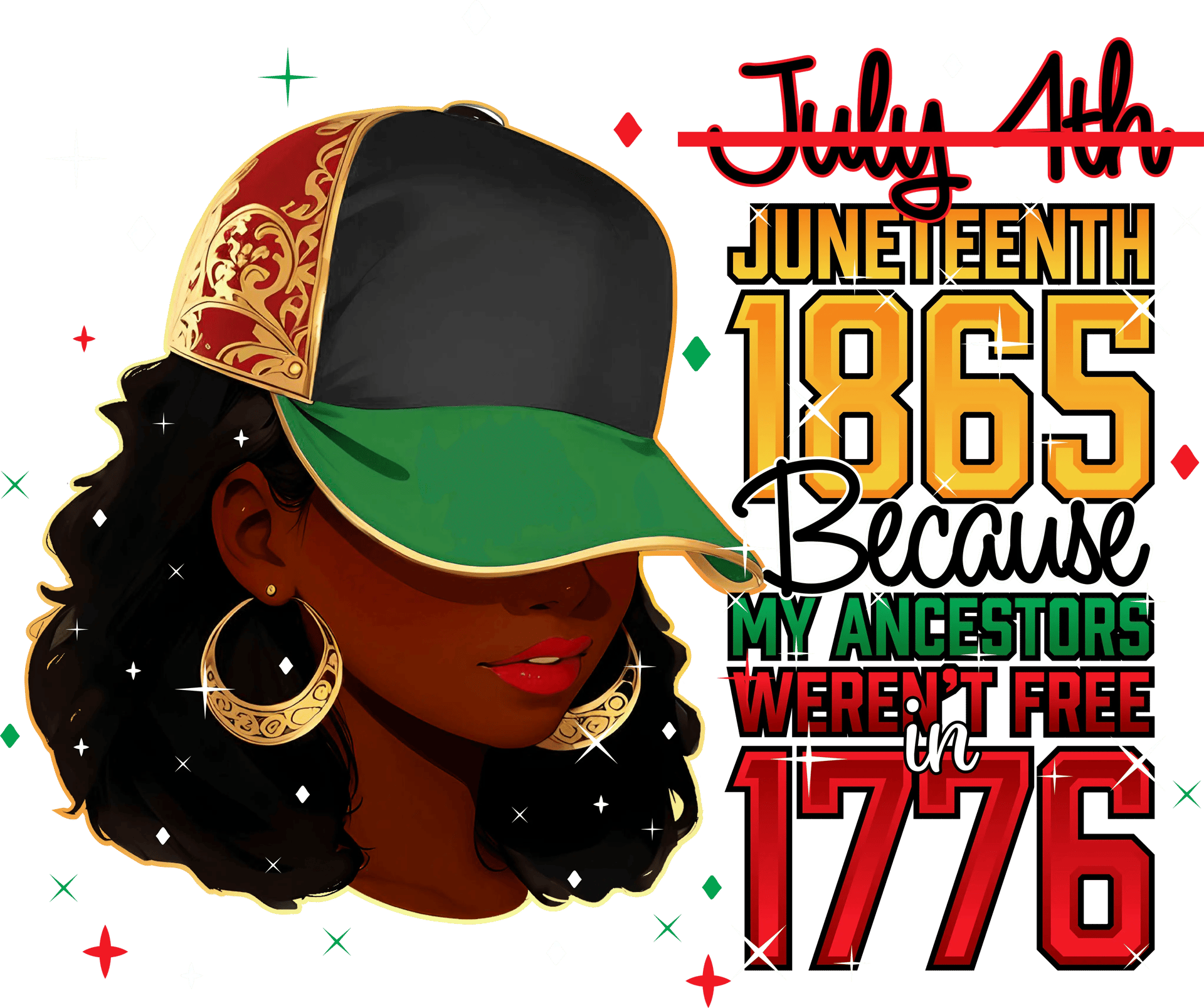 Cool Juneteenth Celebrating Design - DTF Ready To Press