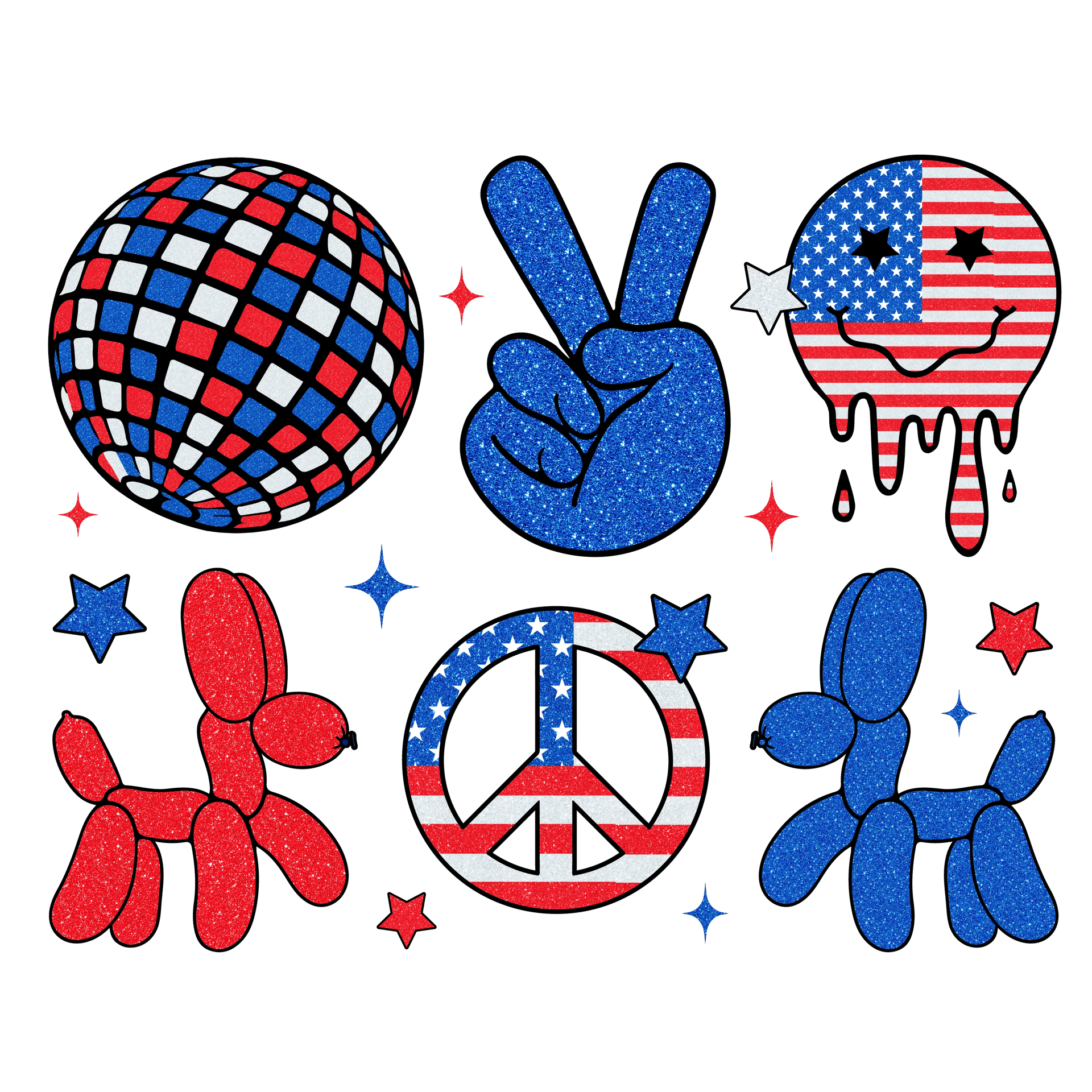 Cute 4th Of July Design - DTF Ready To Press