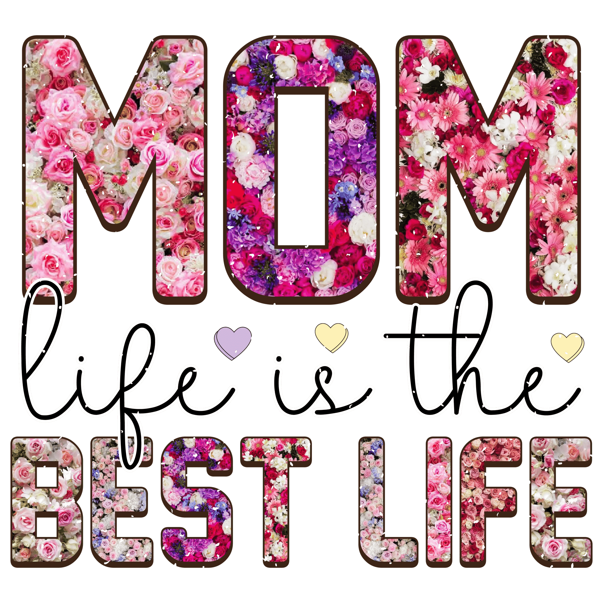 Cute Mom Life Design - DTF Ready To Press