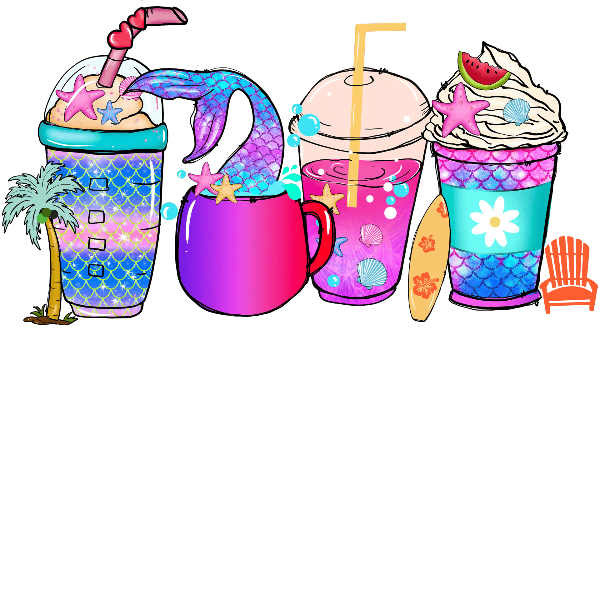 Cute Summer Design - DTF Ready To Press