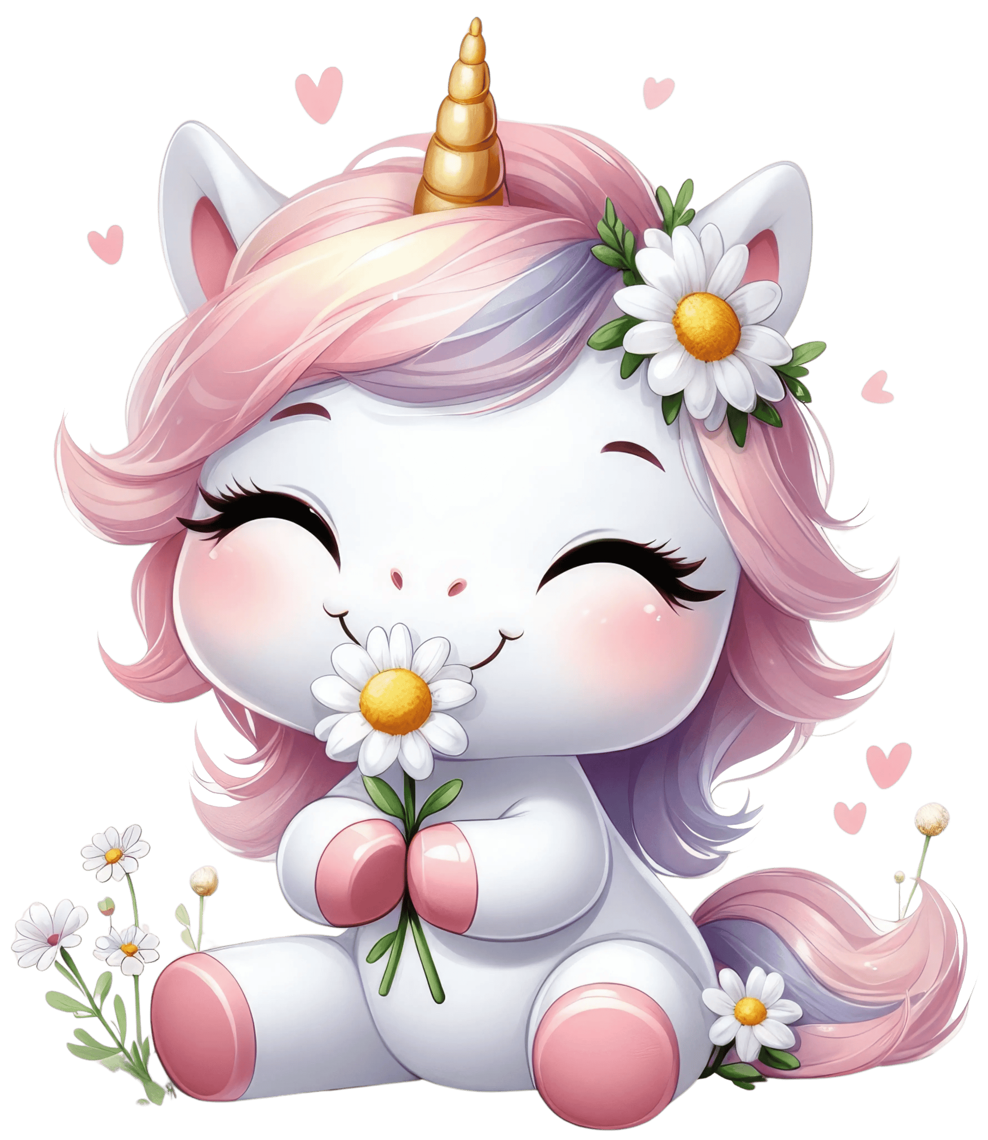 Cute Unicorn Valentine's Day Design - DTF Ready To Press
