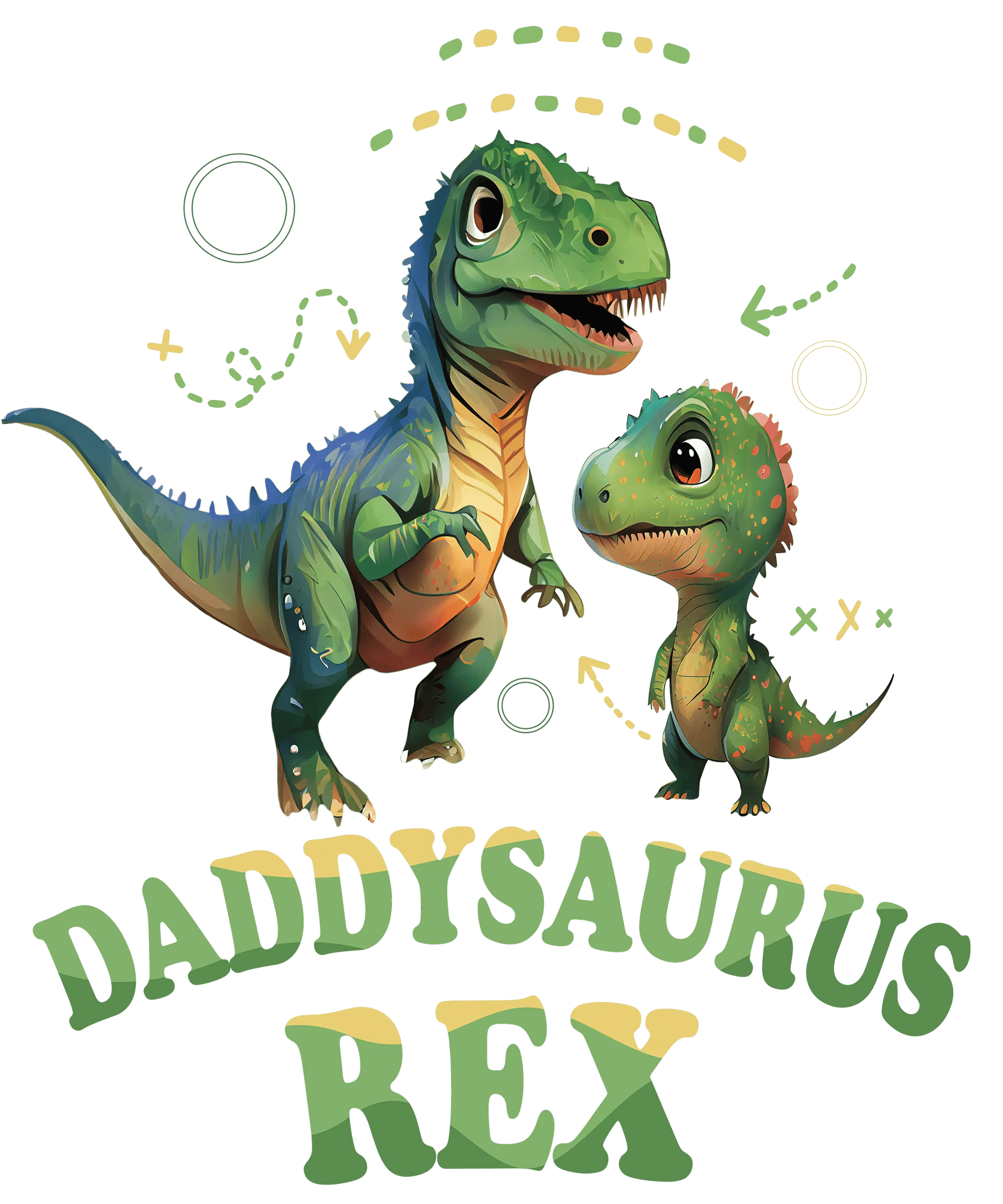 Daddysaurus Rex Design - DTF Ready To Press
