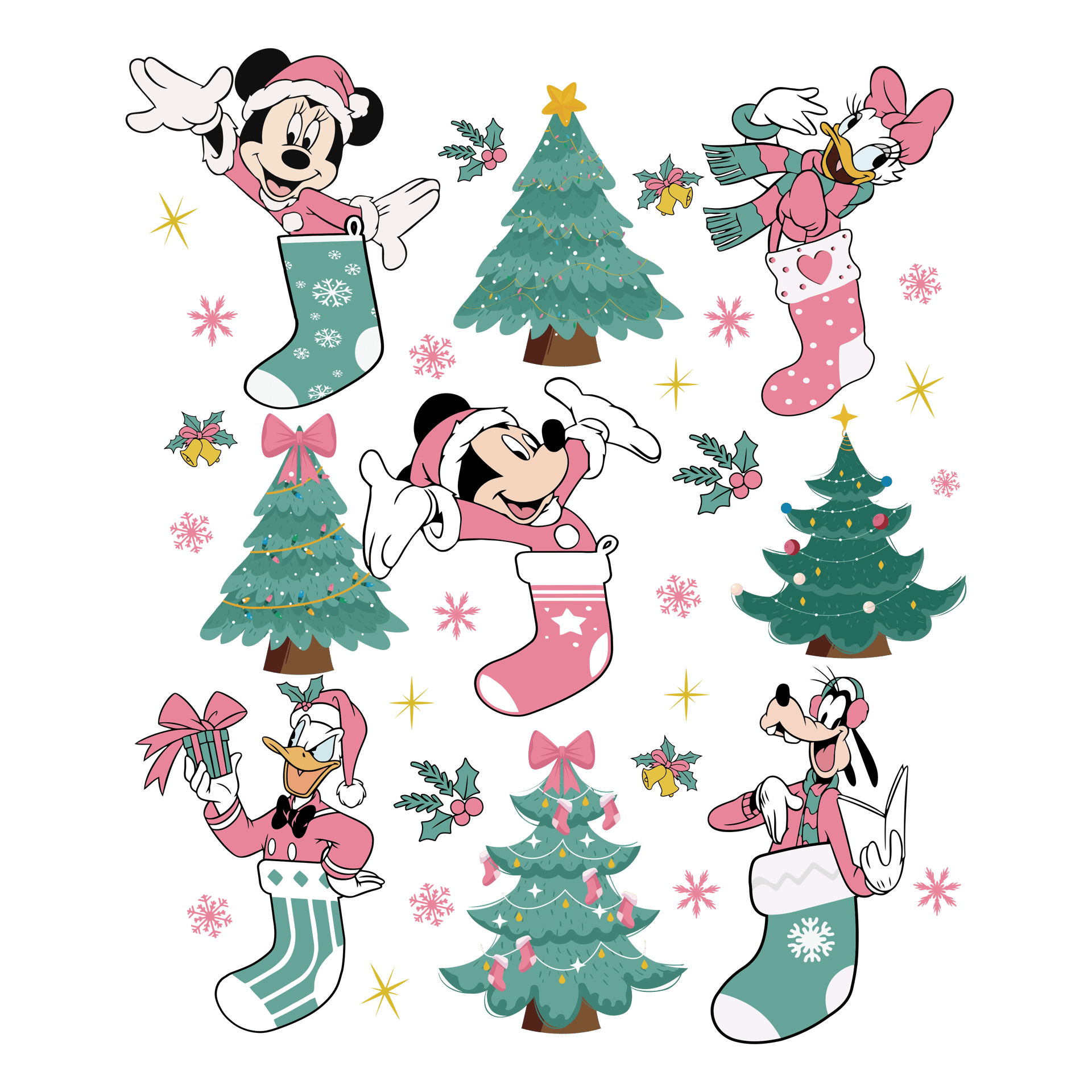 Festive Mouse Christmas Design Ready Press V1