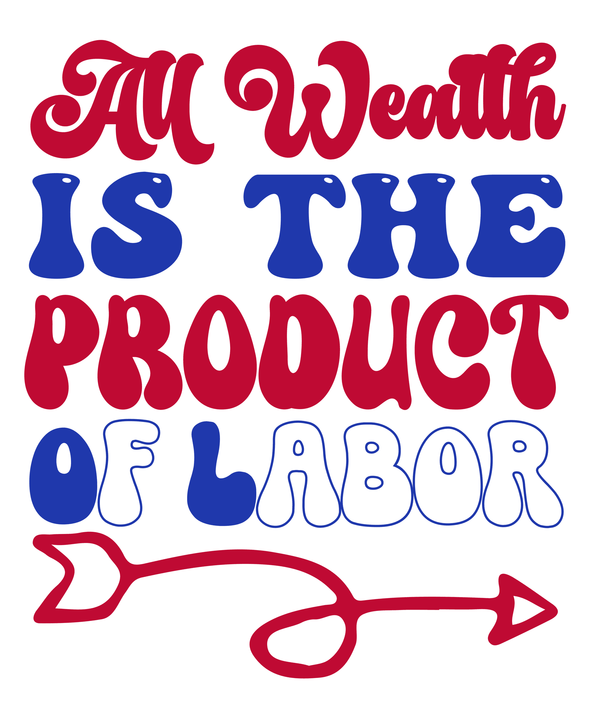 DTF Apparel All Wealth Is The Product Of Labor