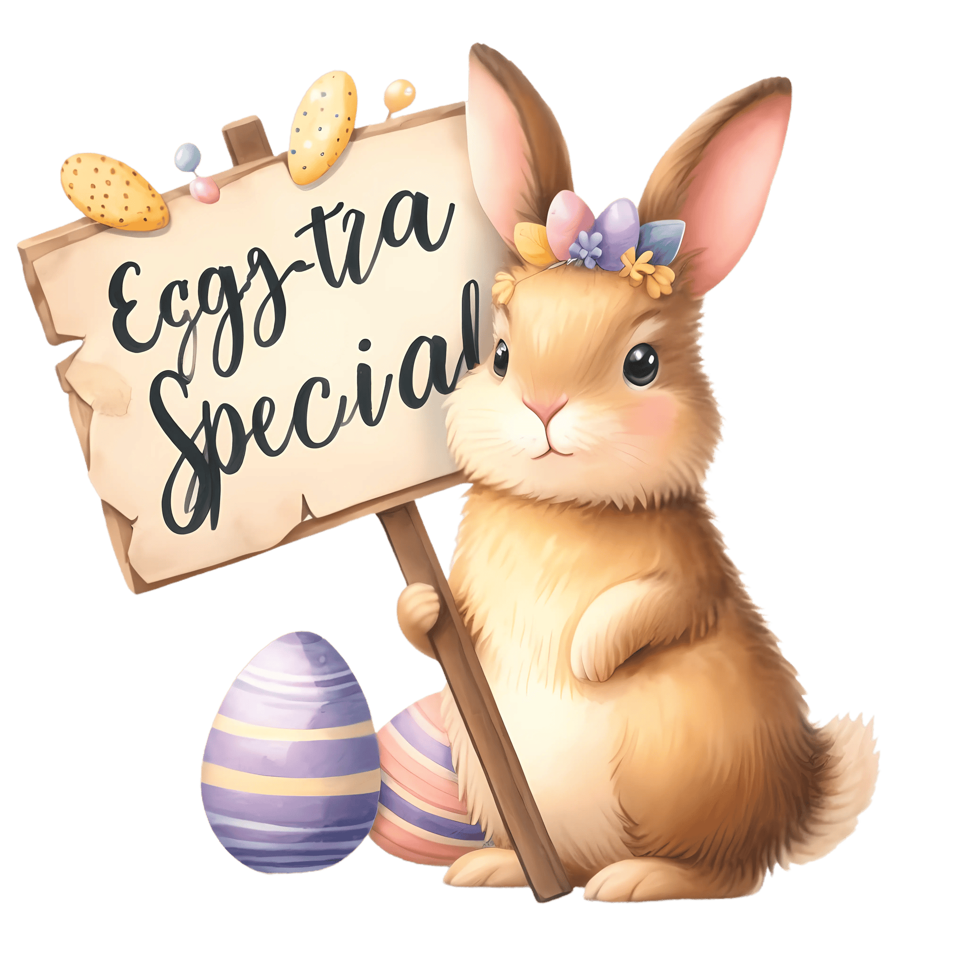 Eggstra Special Easter Cute Bunny Design - DTF Ready To Press