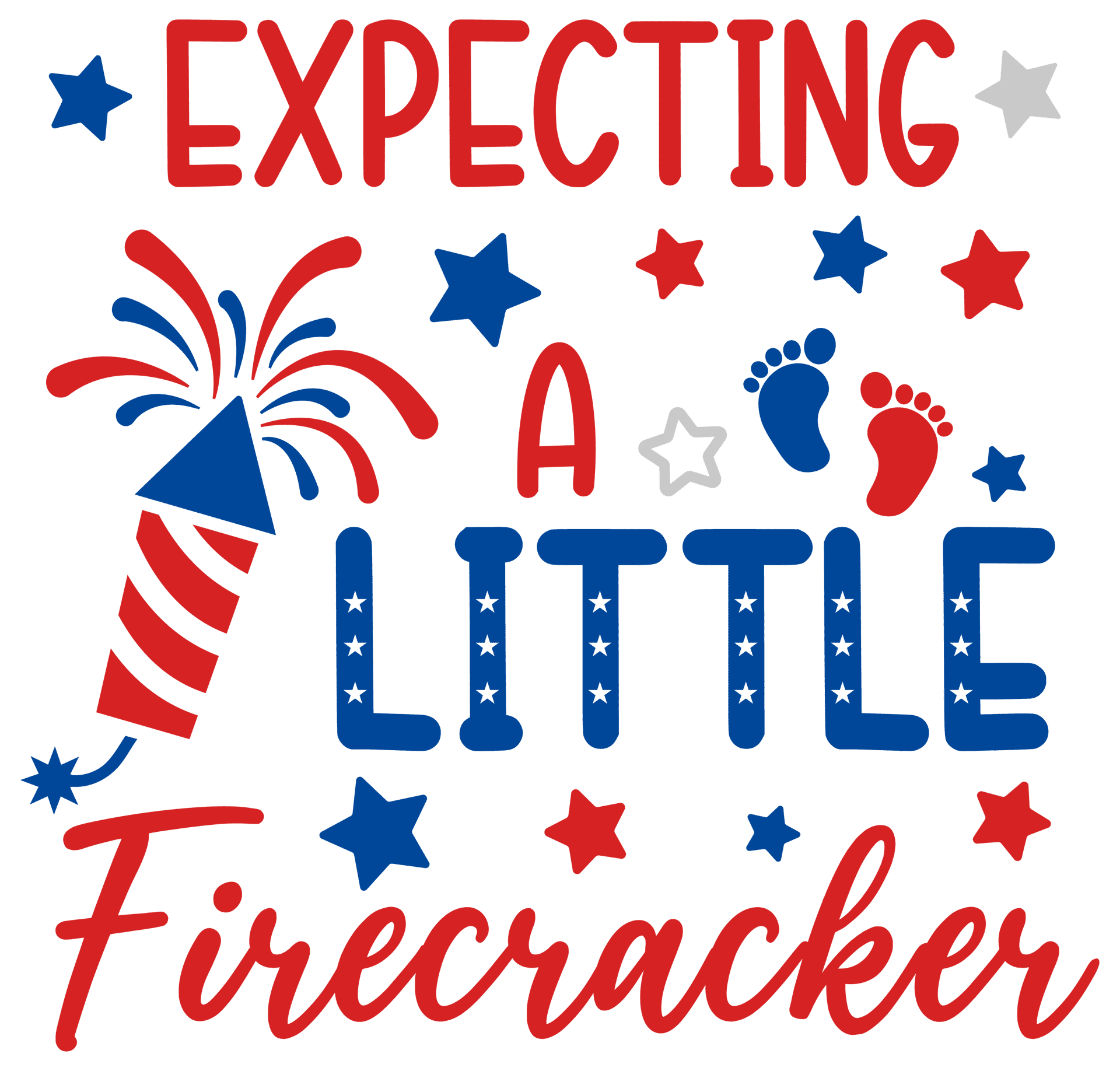 Expecting a Little Firecracker 4th of July