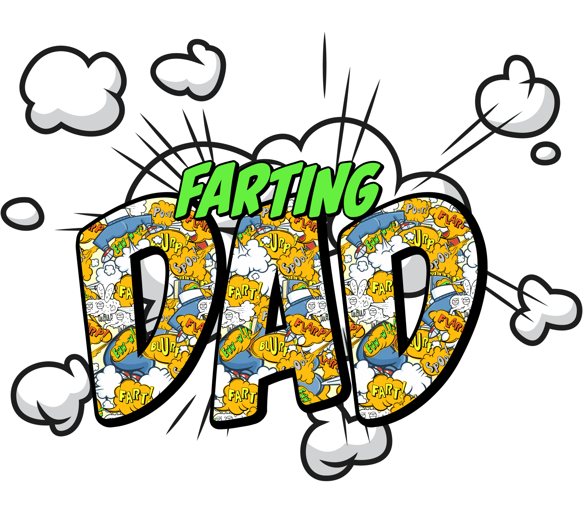 Farting Dad Funny Father's Day Design