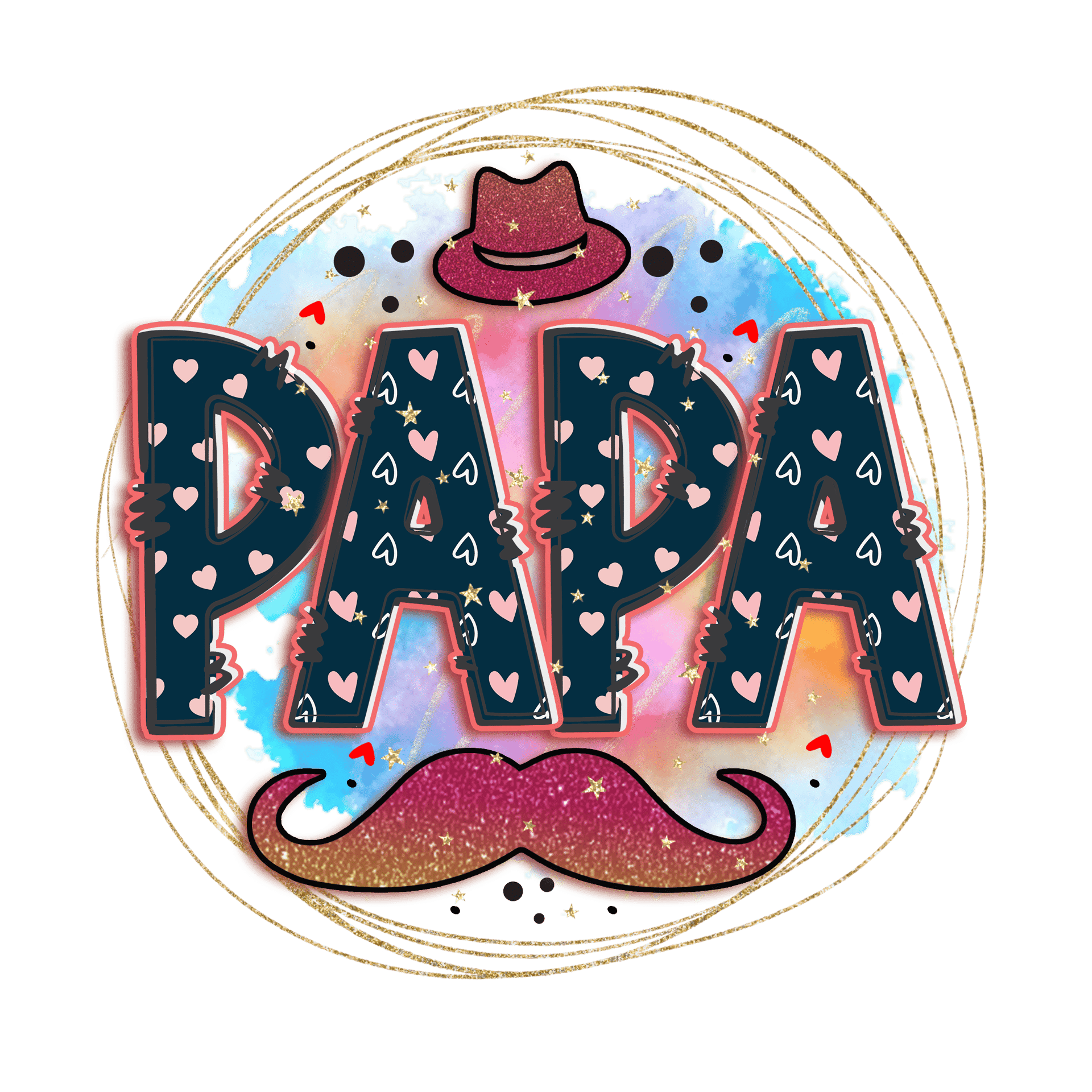 Father's Day Papa Design - DTF Ready To Press