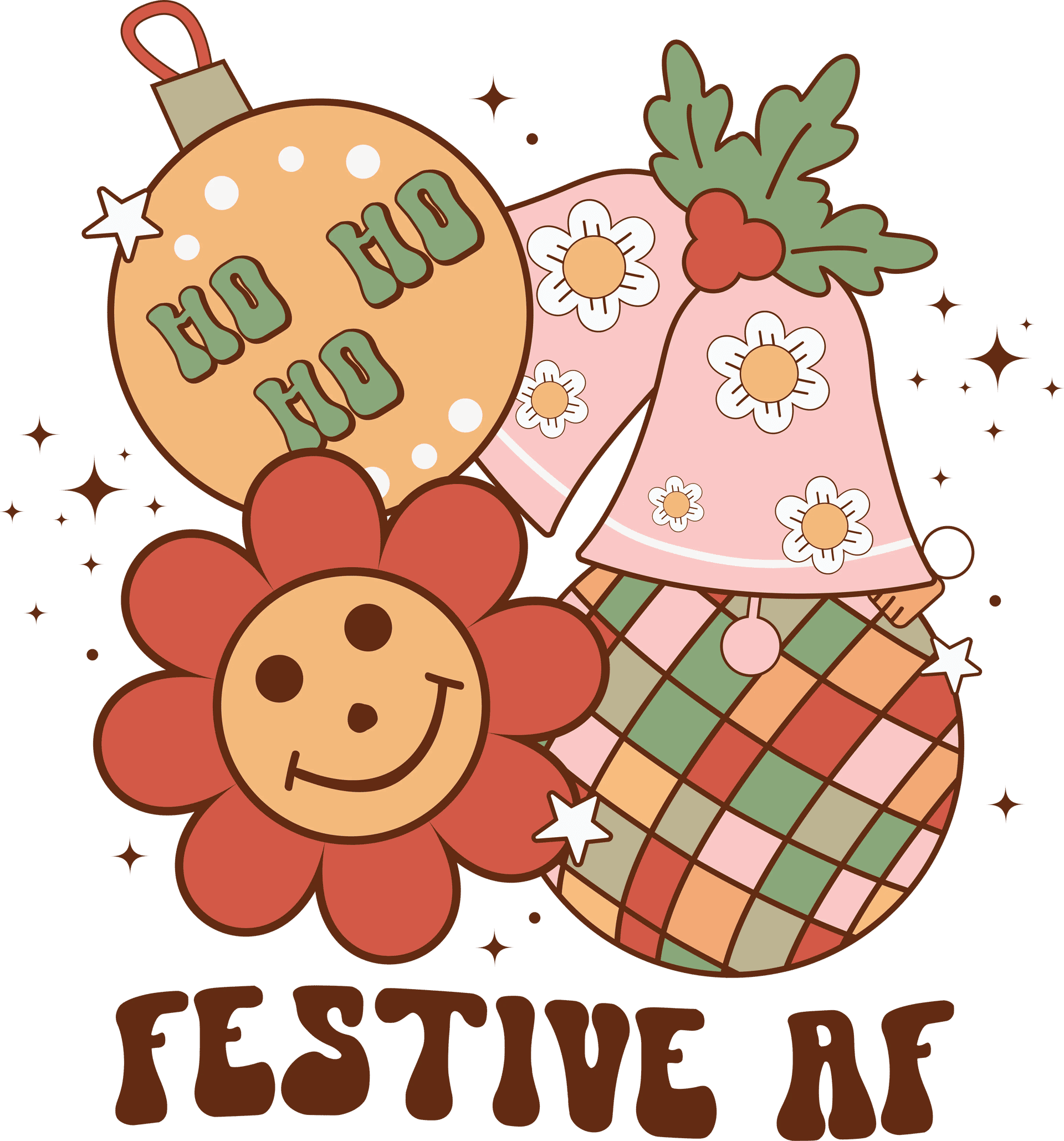 Festive AF Christmas DTF-Ready to Press (V1)