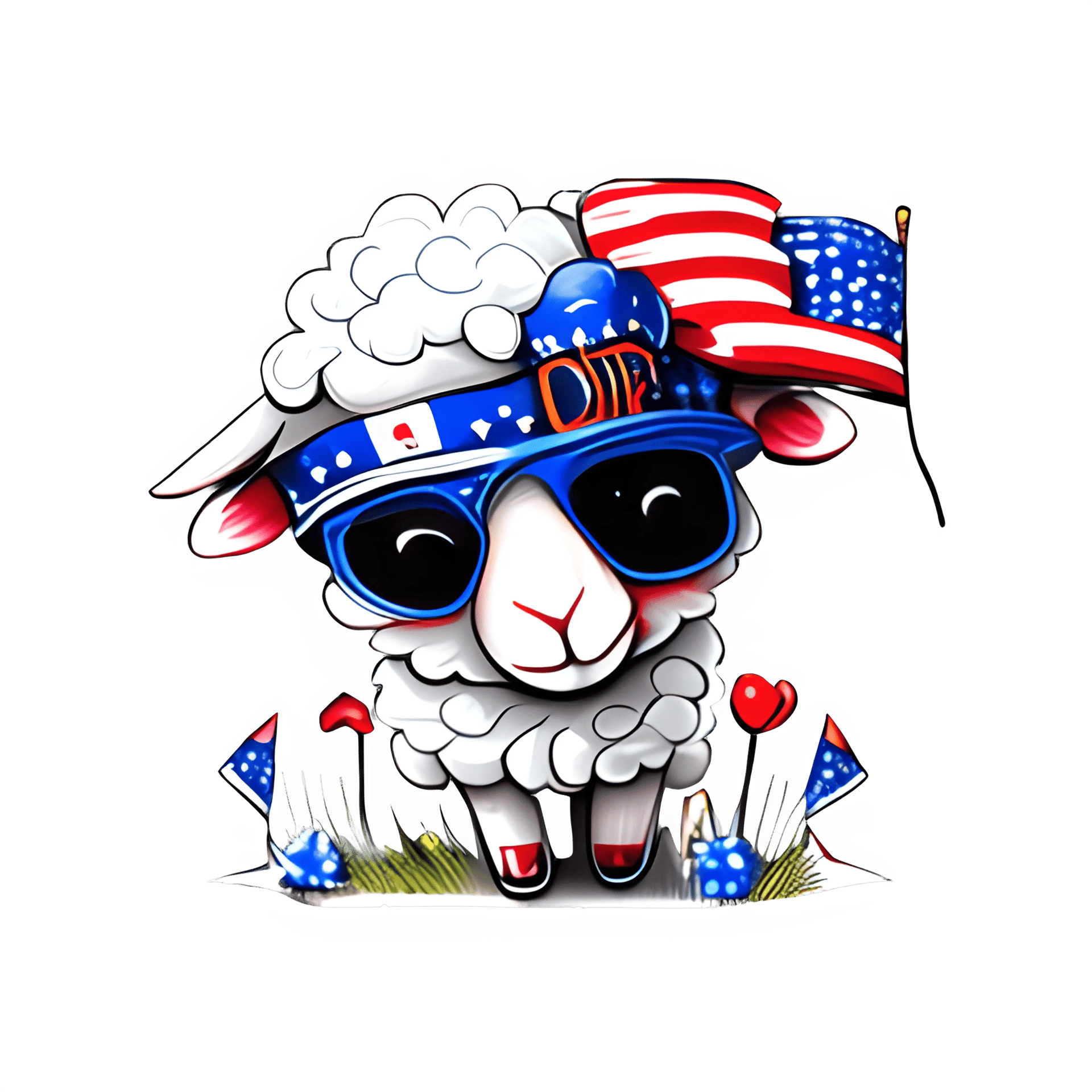 Funny 4th Of July Animal Design - DTF Ready To Press