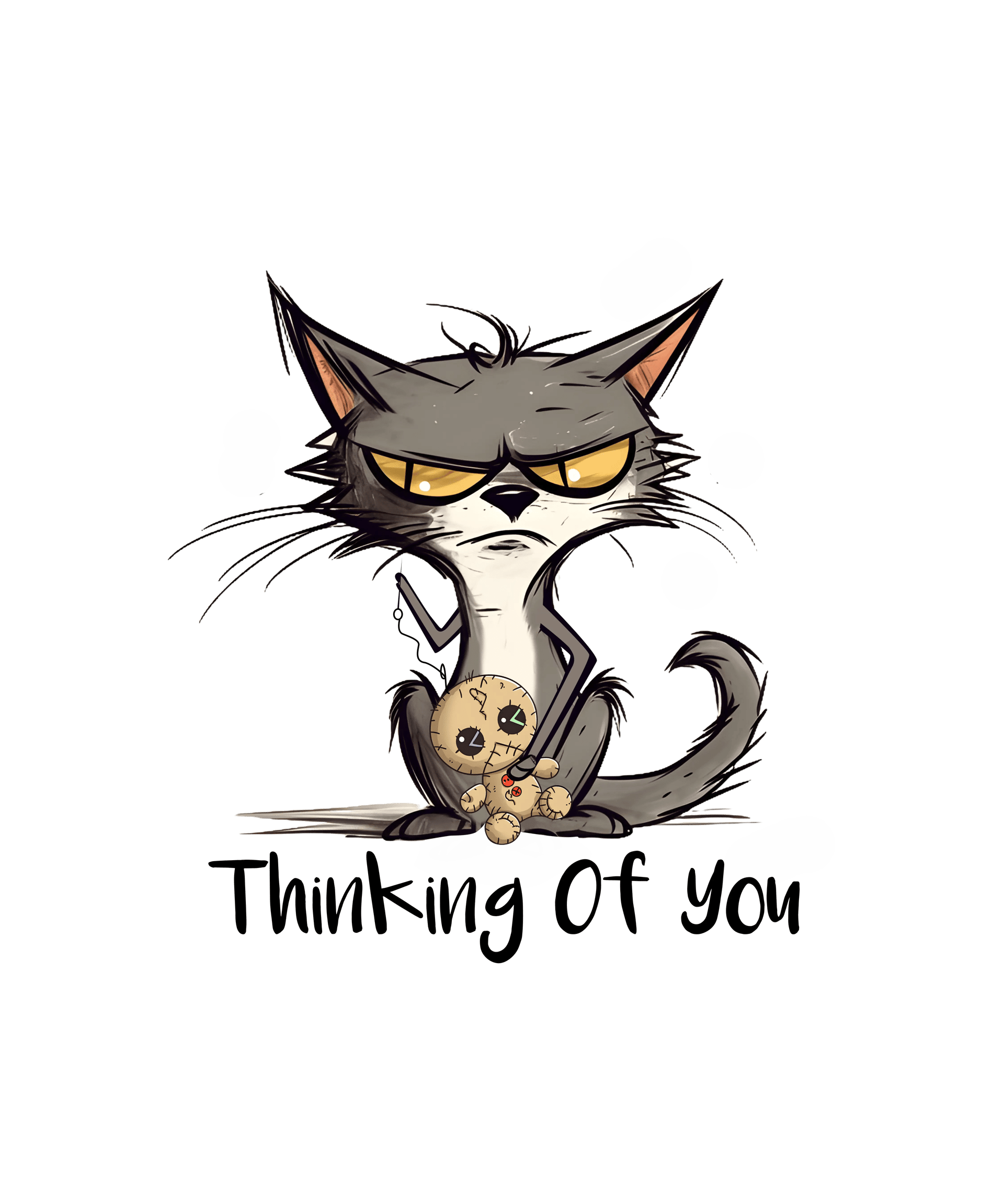 Funny Animal Cat Design - DTF Ready To Press