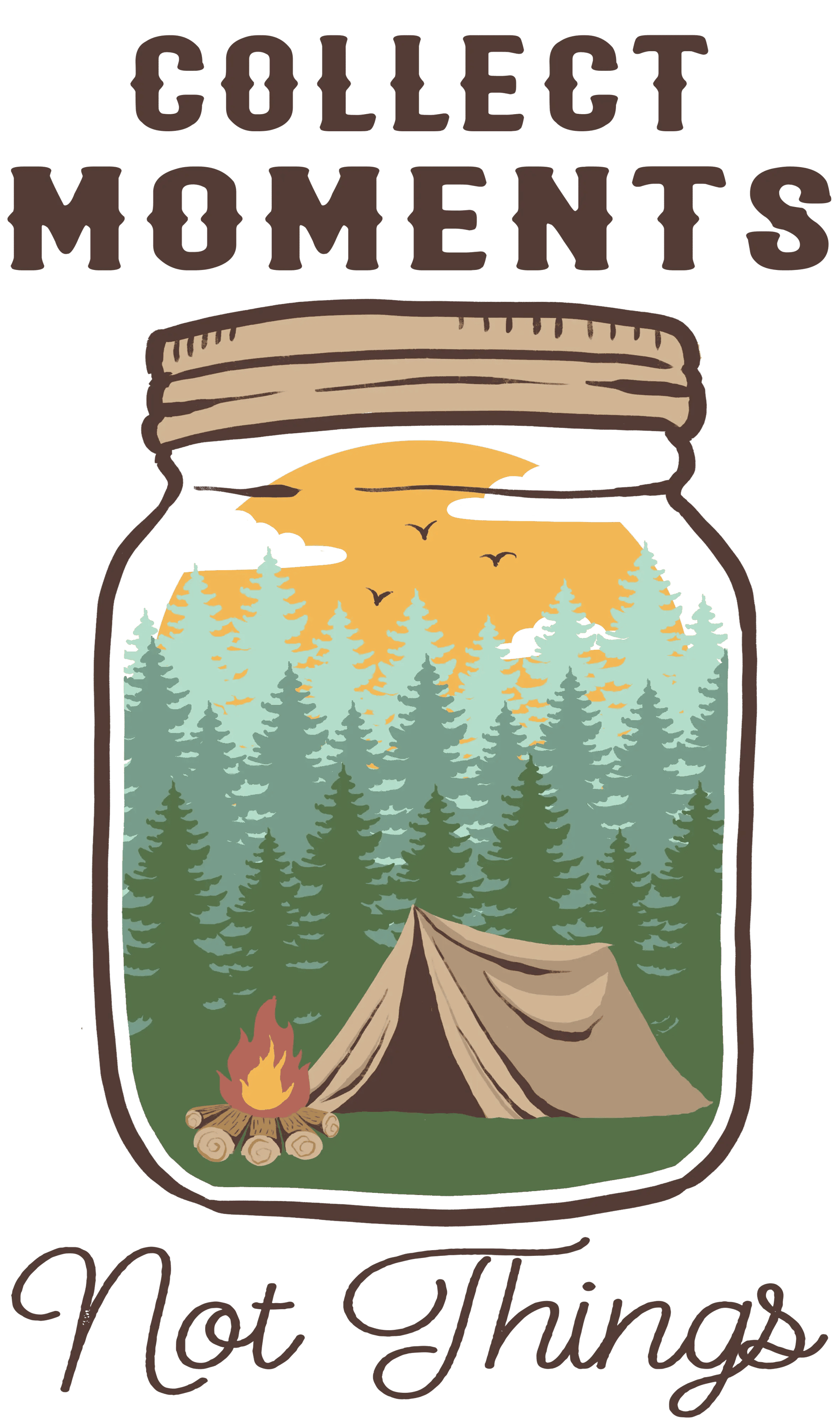 Funny Camping Design DTF-Ready to Press