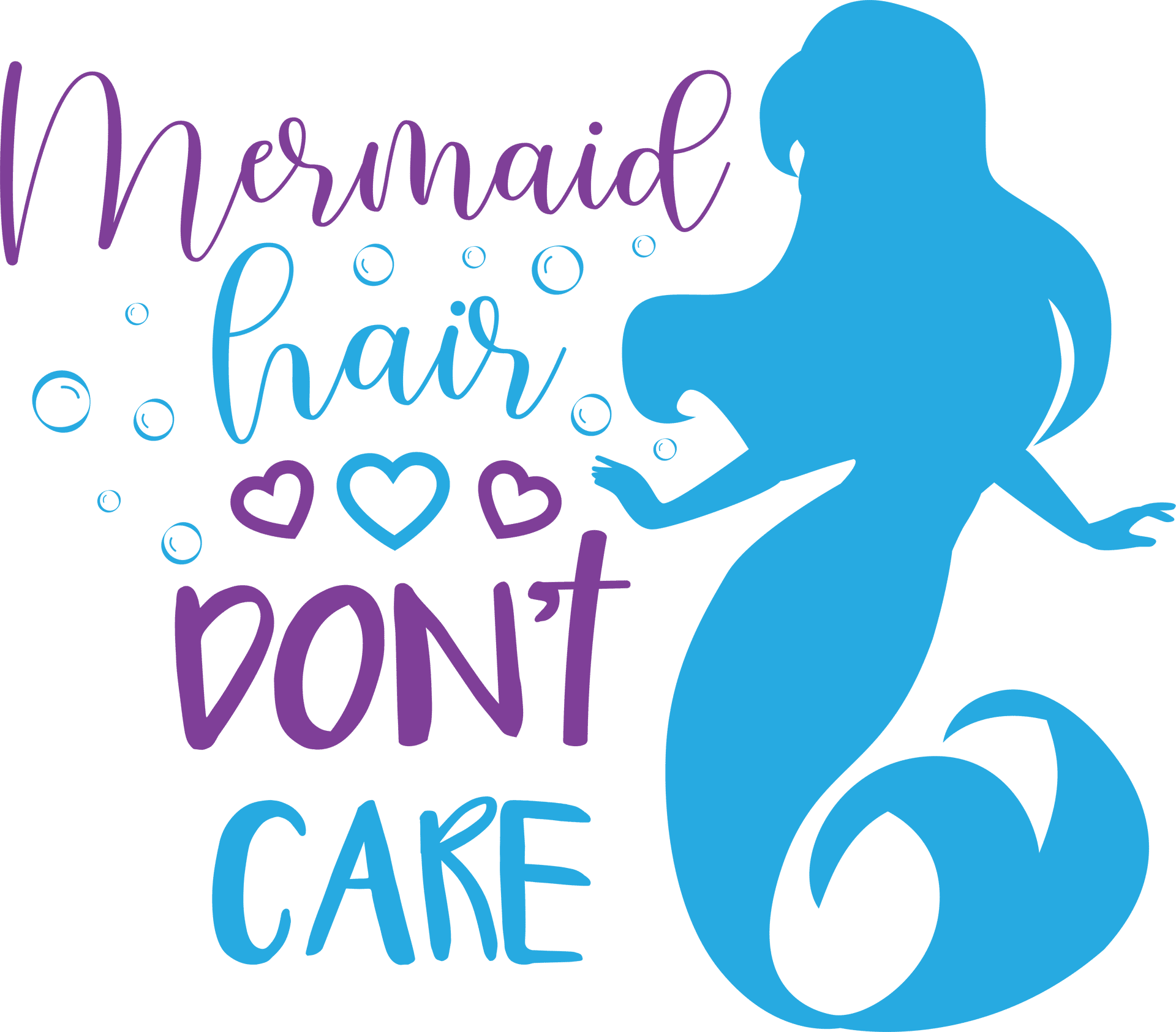 Funny Mermaid Design - DTF Ready To Press