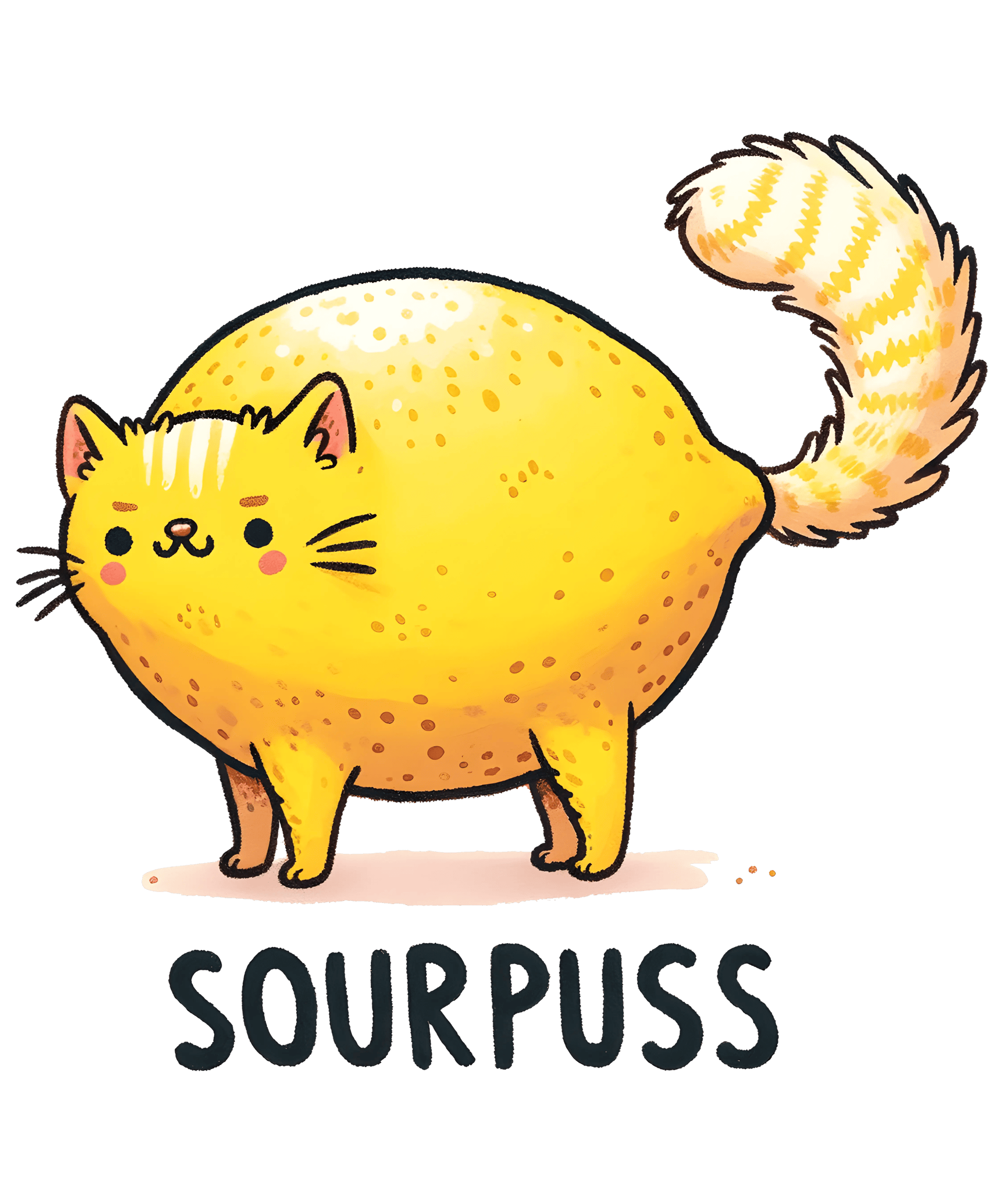 Funny Orange Cat Design DTF-Ready to Press (V2)