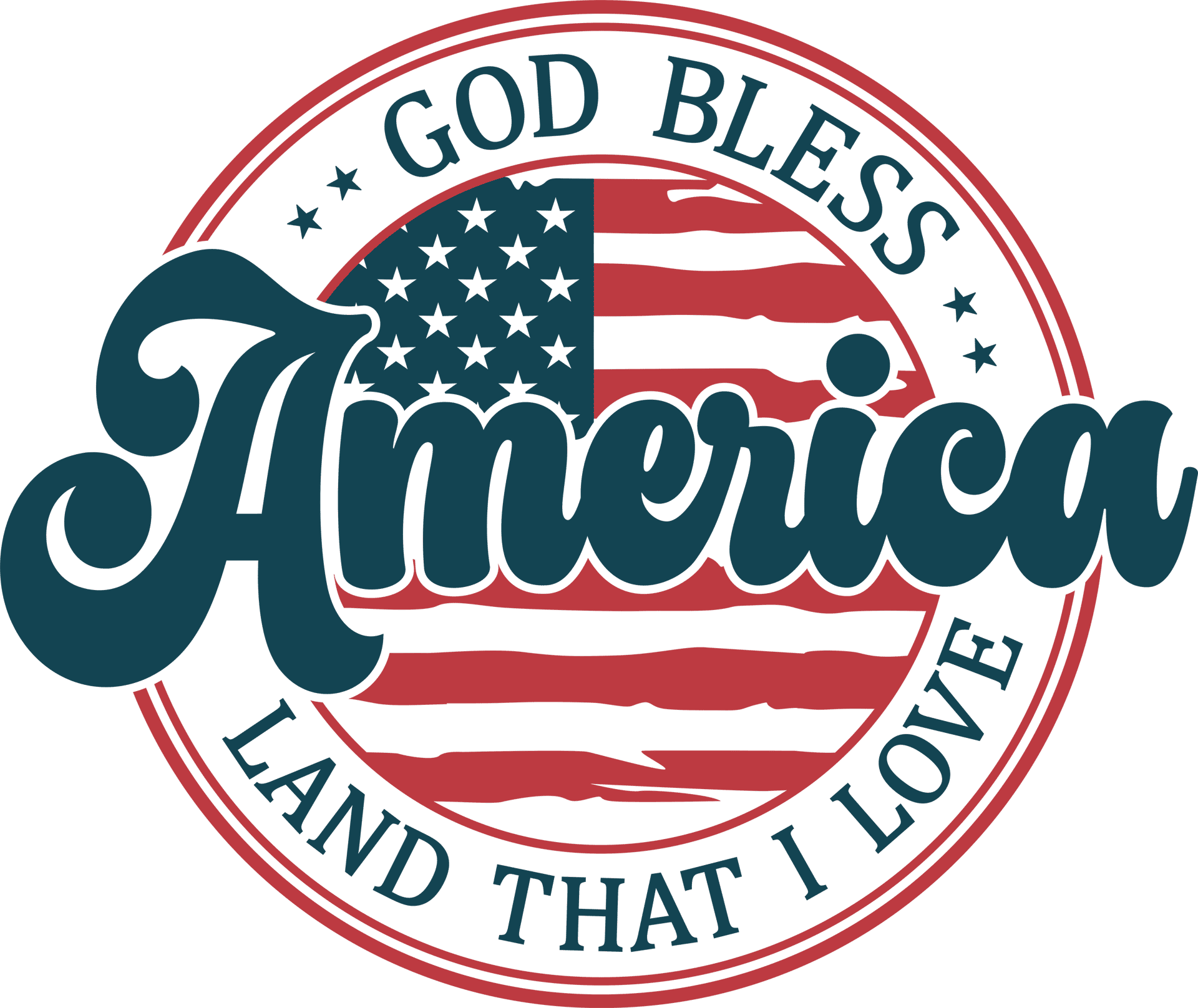 God Bless America Design DTF-Ready Press (V2)