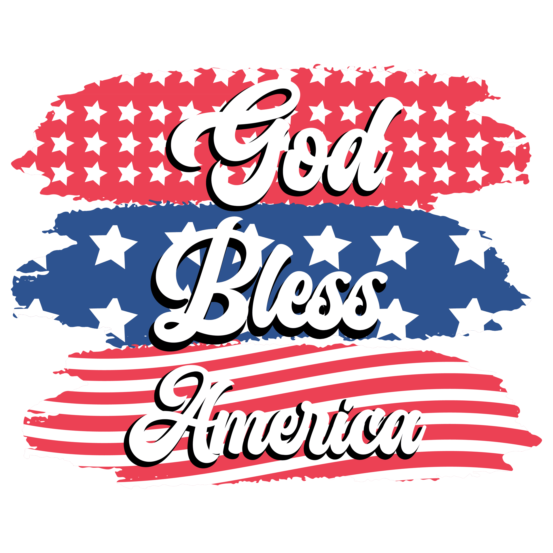 God Bless America Design DTF-Ready Press (V3)
