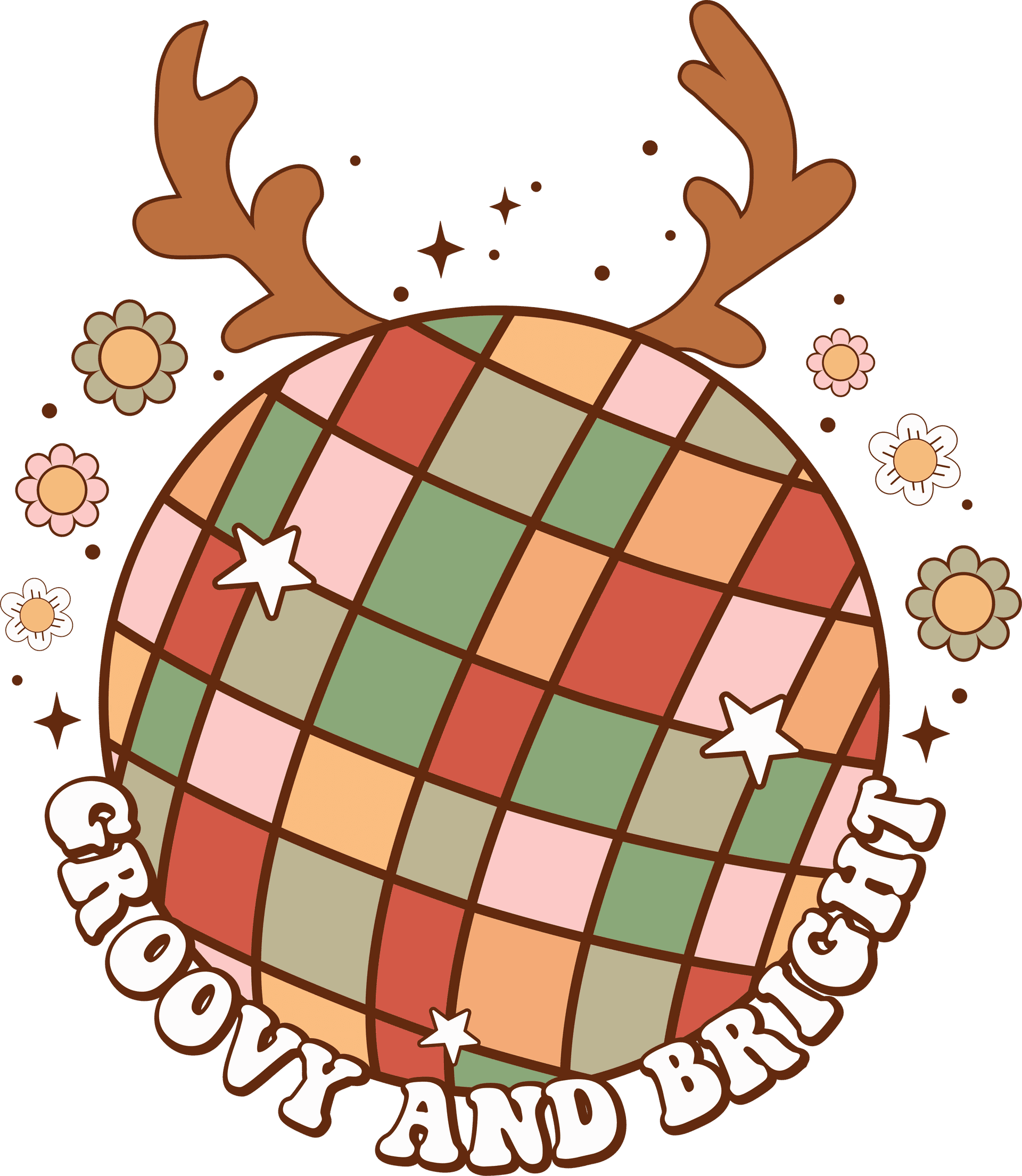 Groovy and Bright Christmas Design