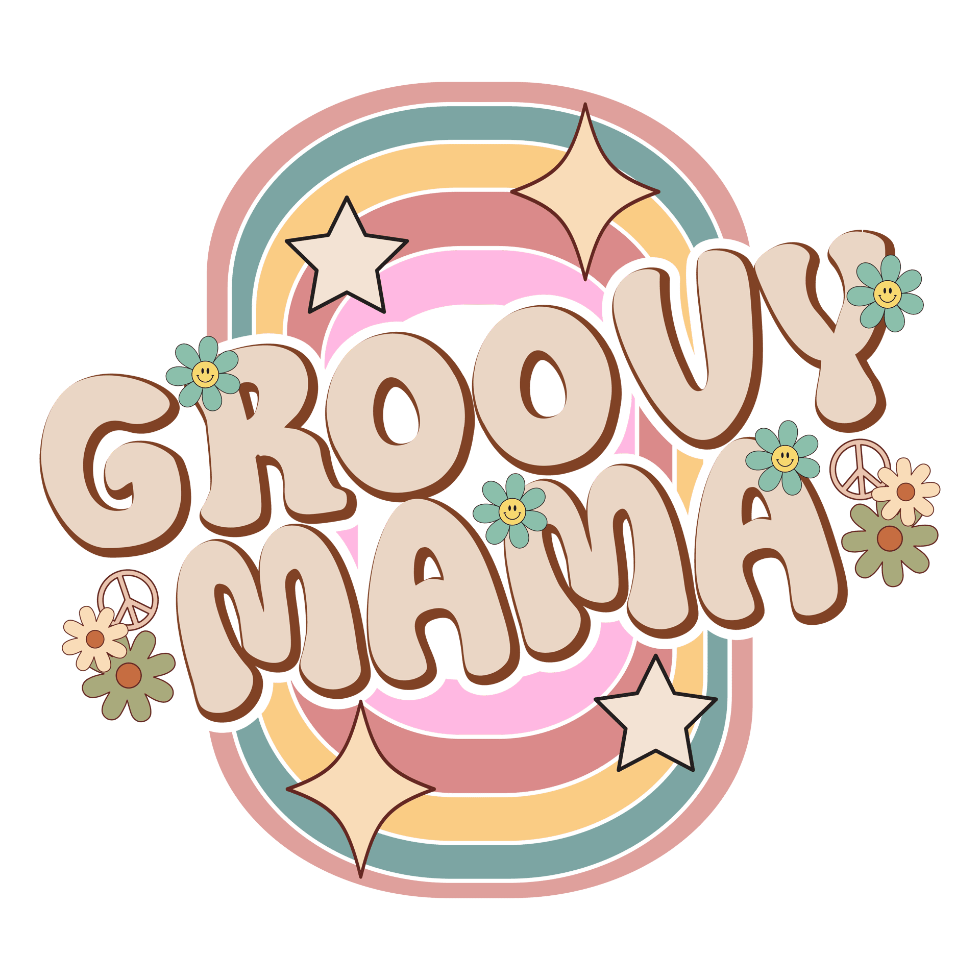 Groovy Mama Design DTF-Ready to Press (V1)
