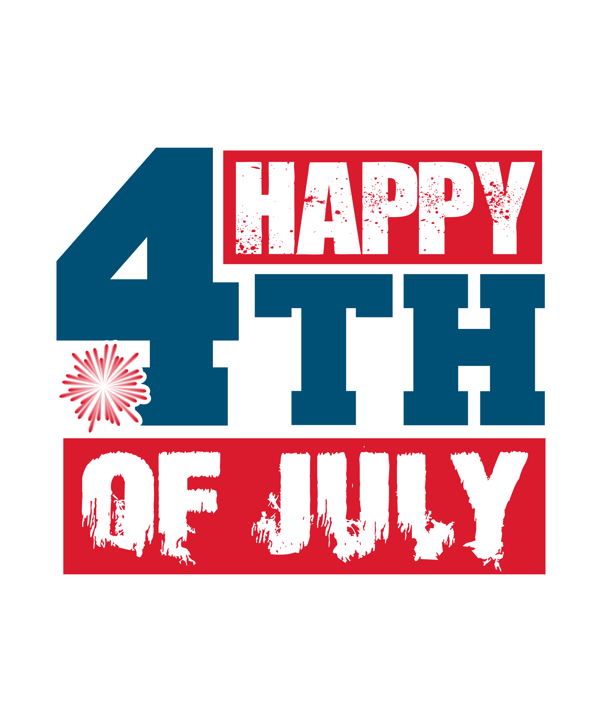 Happy 4th of July Design DTF-Ready Press (V2)