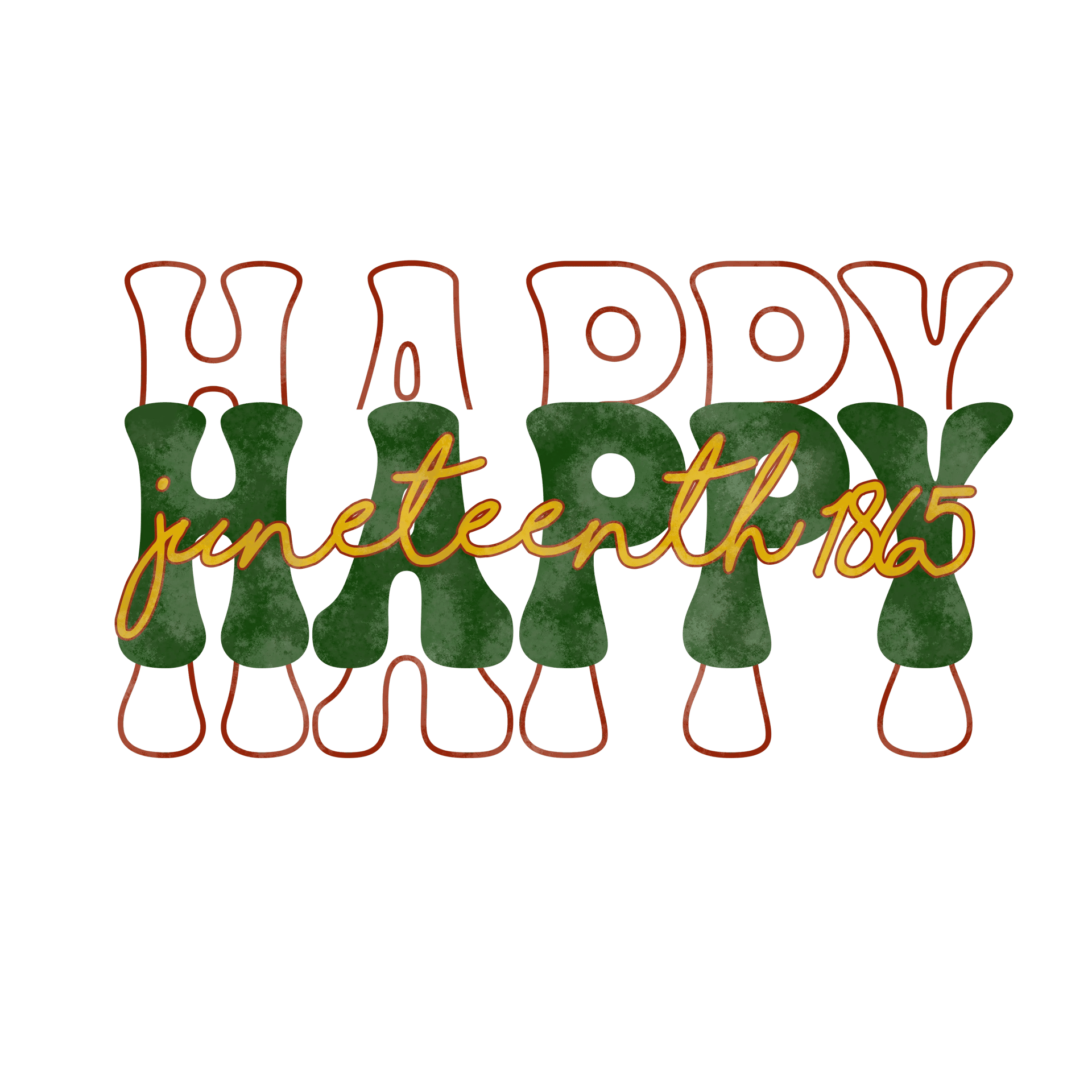 Happy Juneteenth Design - DTF Ready To Press