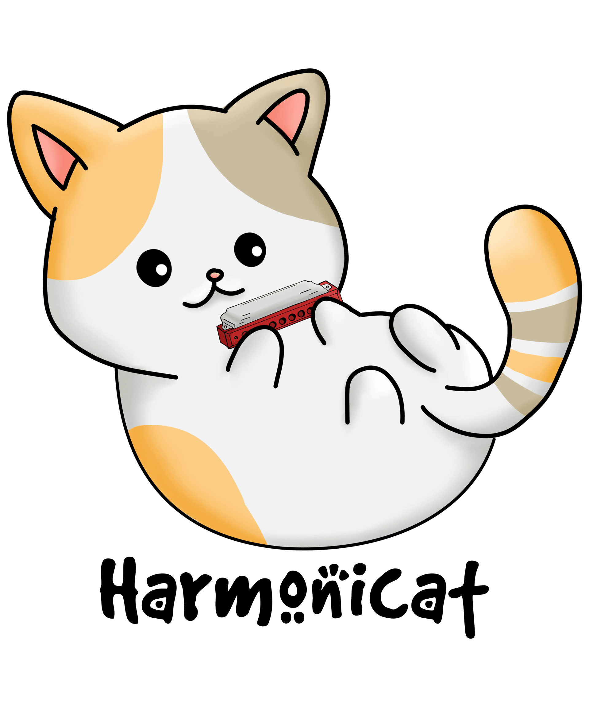 Harmonicat Design - DTF Ready To Press