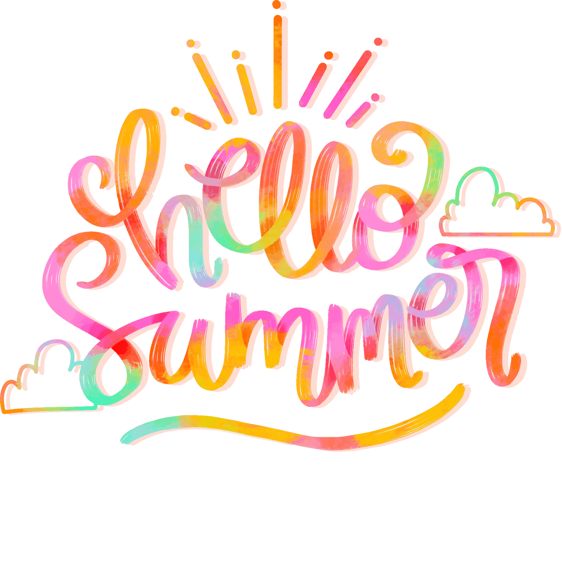 Hello Summer Design DTF-Ready to Press (V7)