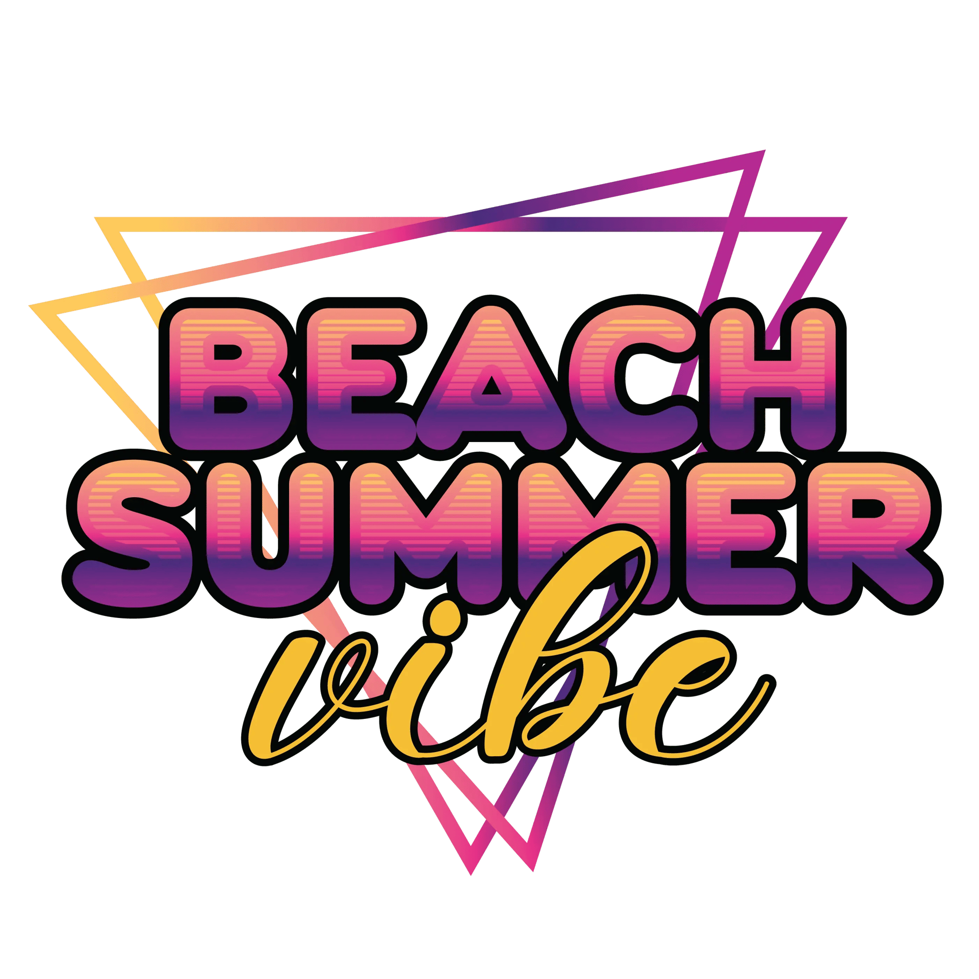 Beach Summer Vibe Design - DTF Ready To Press