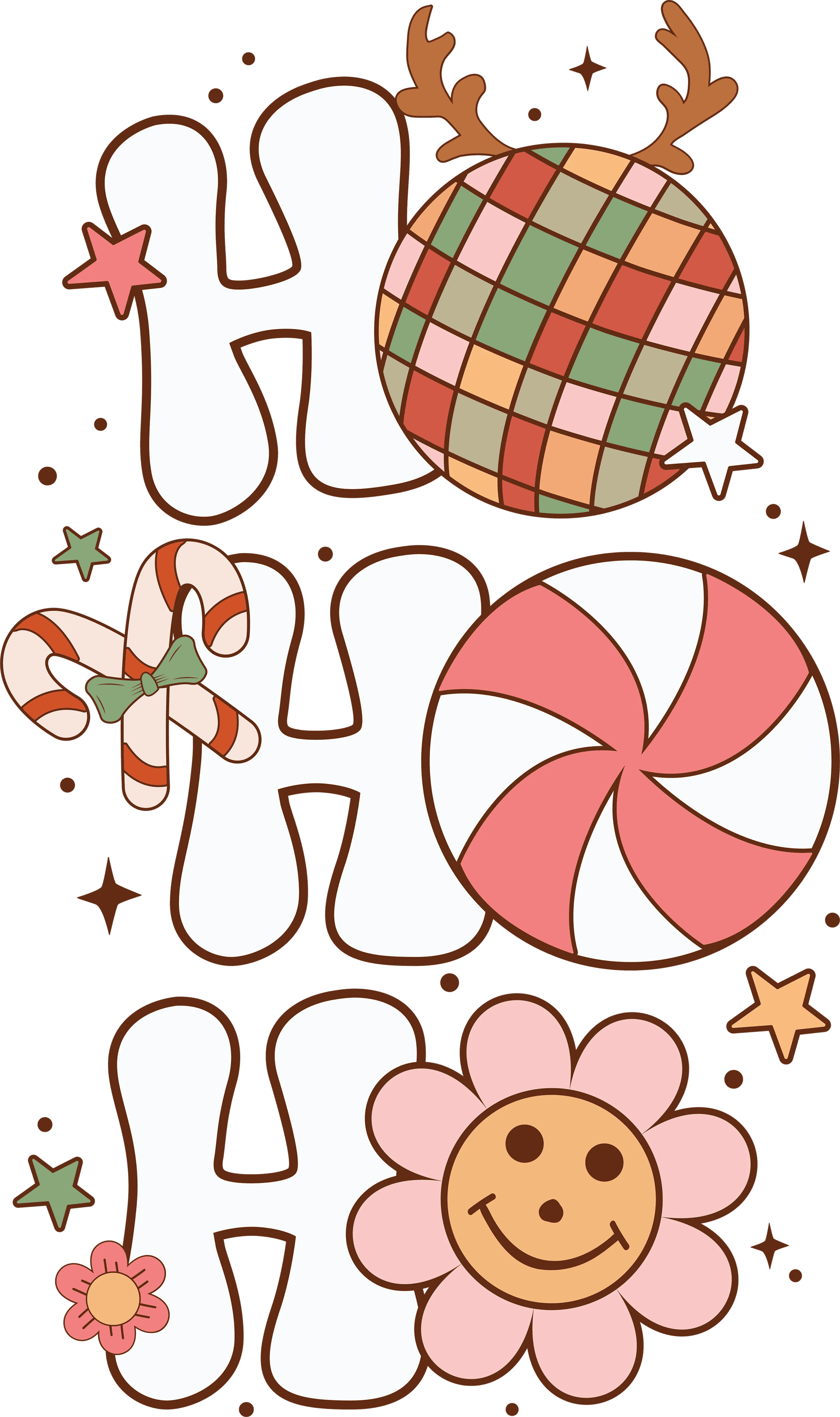 Ho Ho Ho Christmas Design DTF-Ready Press (V1)